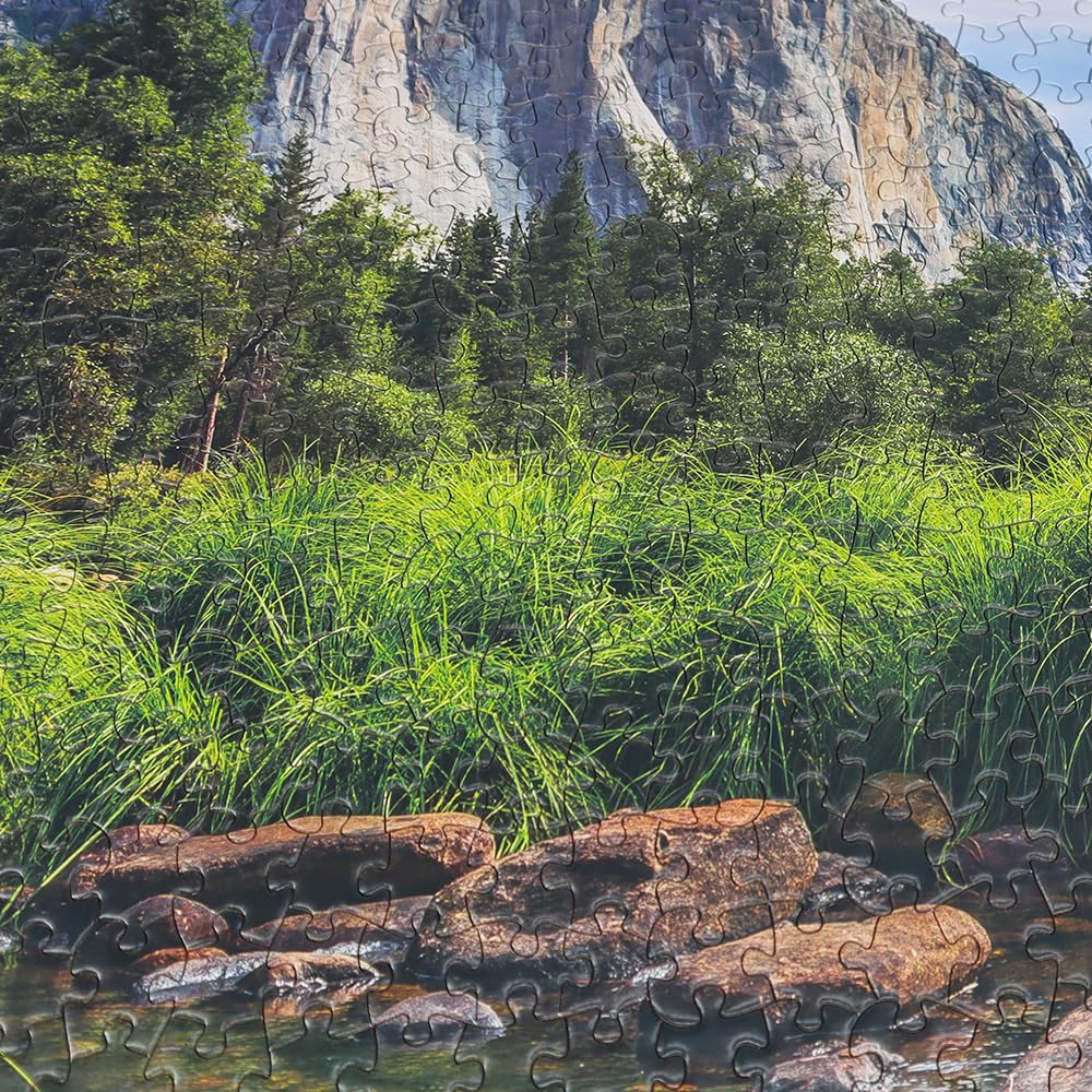 Rompecabezas de 1000 piezas, cada pieza es única, Parque Nacional de Yosemite para adultos, cartón grueso y resistente, juego familiar entrelazado preciso rompecabezas de juego familiar a 4