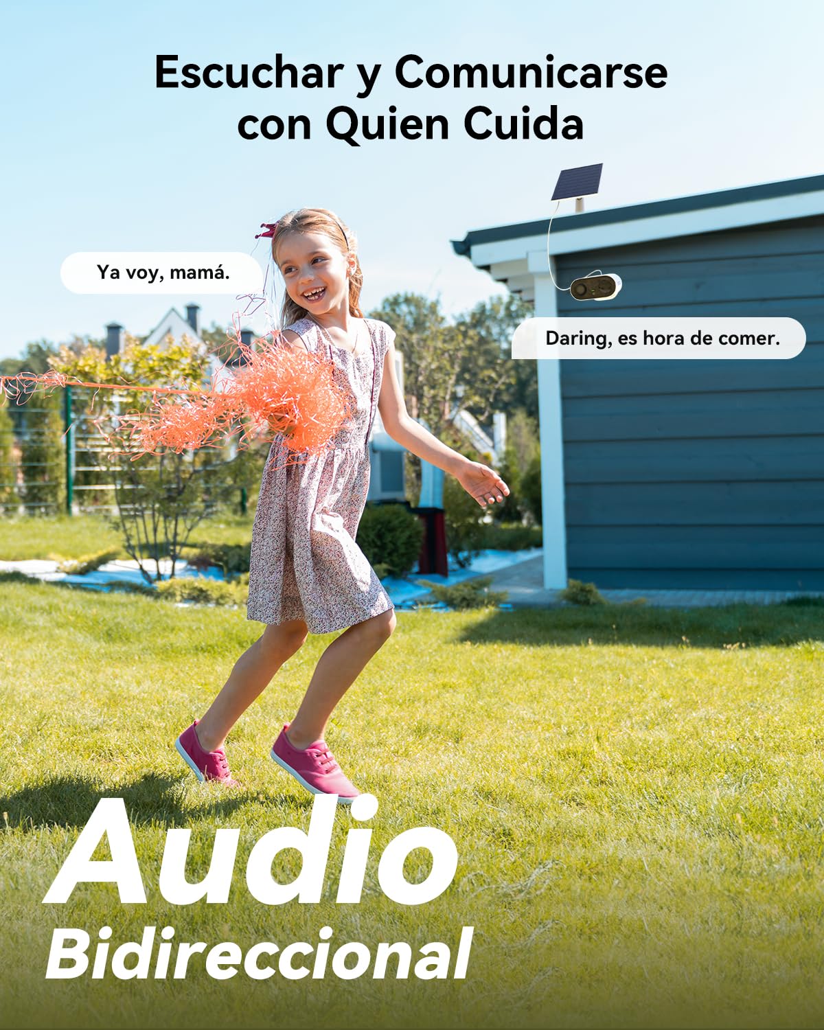 Imou 2K Cámara Vigilancia WiFi Exterior con Panel Solar, Cámara de Seguridad Sin Cables con Batería 5000 mAh, Visión Nocturna en Color, Detección de Humana PIR, Vlog Mode, Cell Go Kit