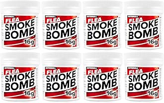 Professional Strength 16g Flea Smoke Bomb Fogger Fumigator Smoke | Kills Fleas (8)