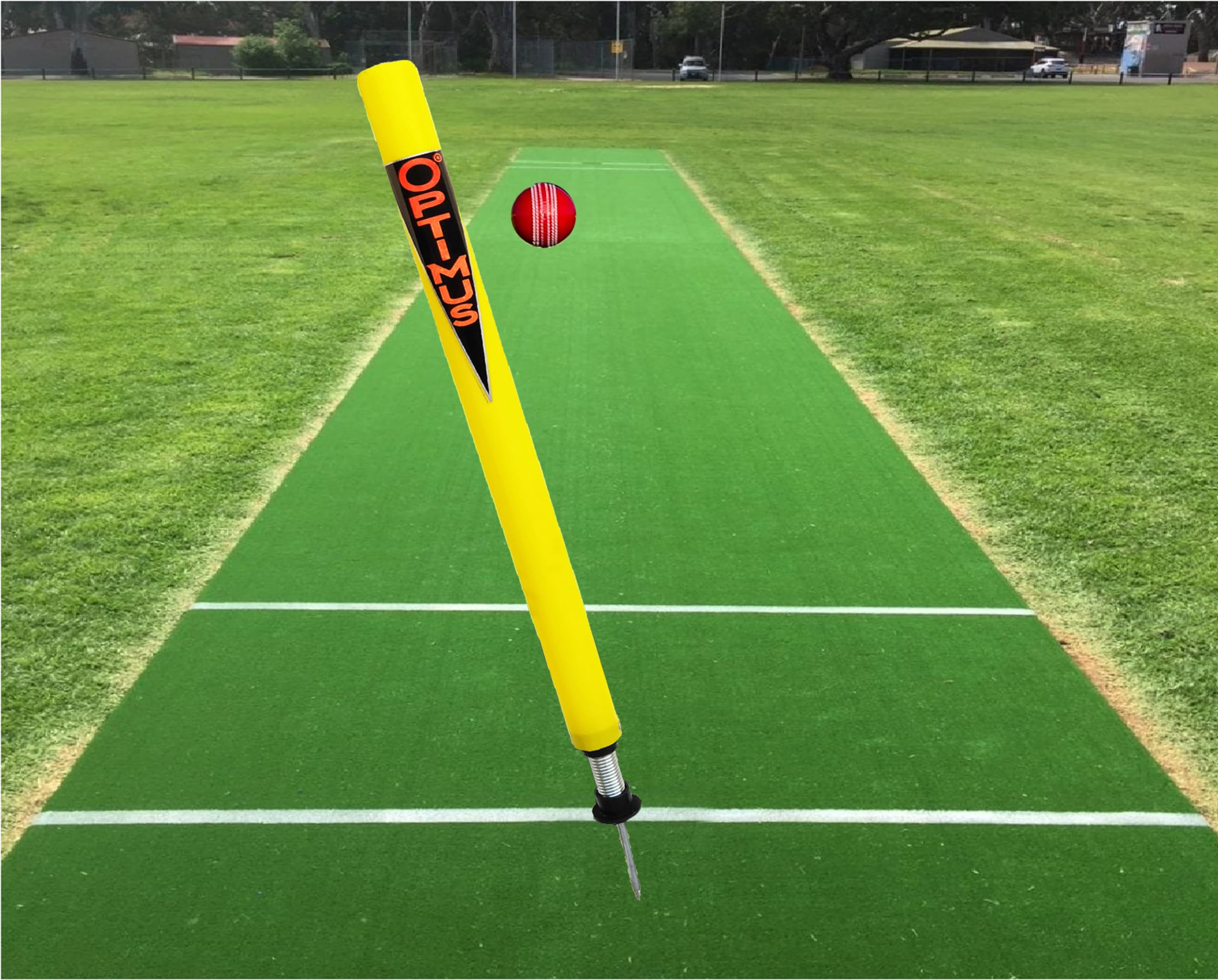 Cricket Plastic Target Stump Wicket 1 Pc-Flexible Steel Spring & Ground Spike - AA-picture-26