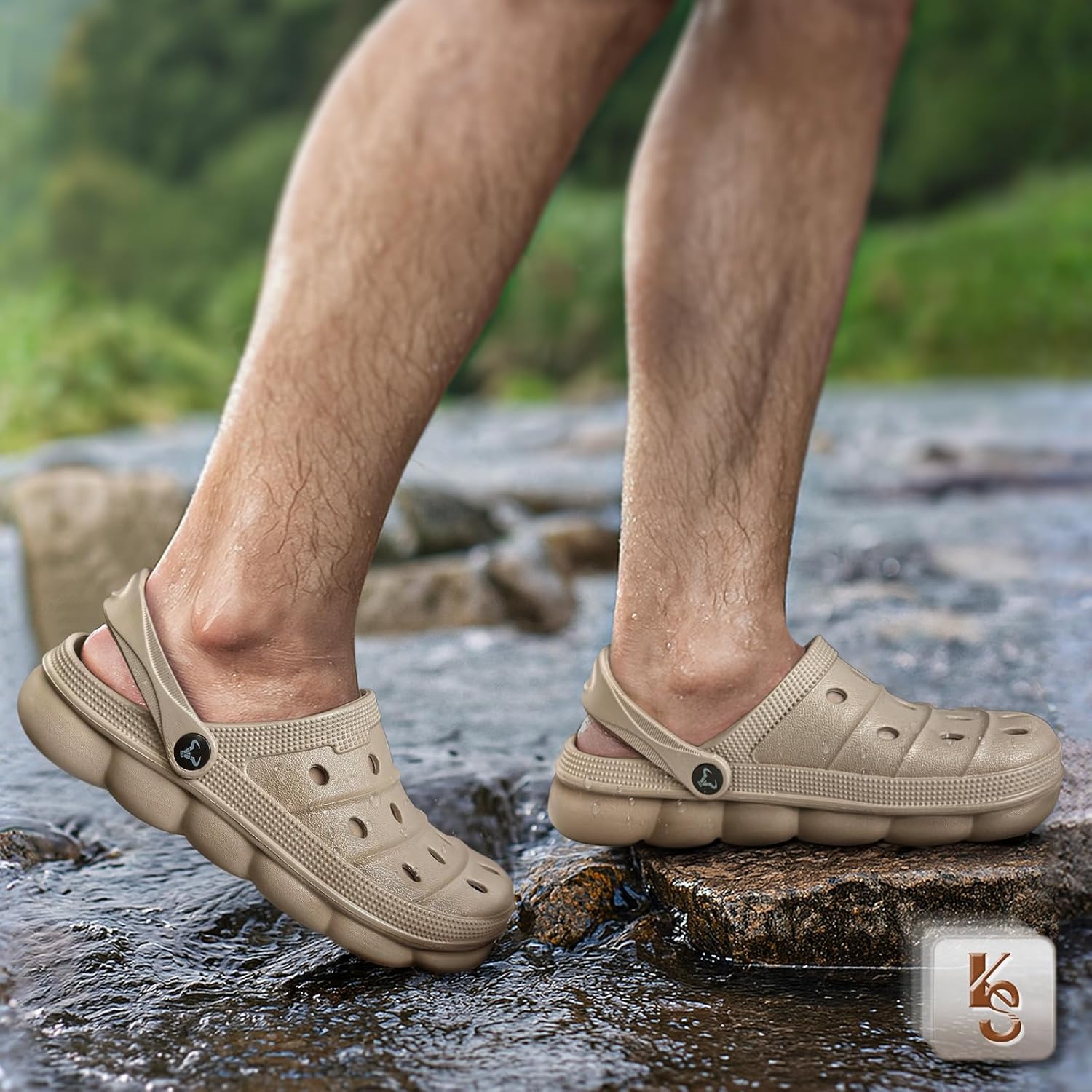 KEMISANT Men Clogs, Unisex Slip-on Yard Garden Shoes Mules Cleaner Shoes House Work Cushioned Supportive - Image 6