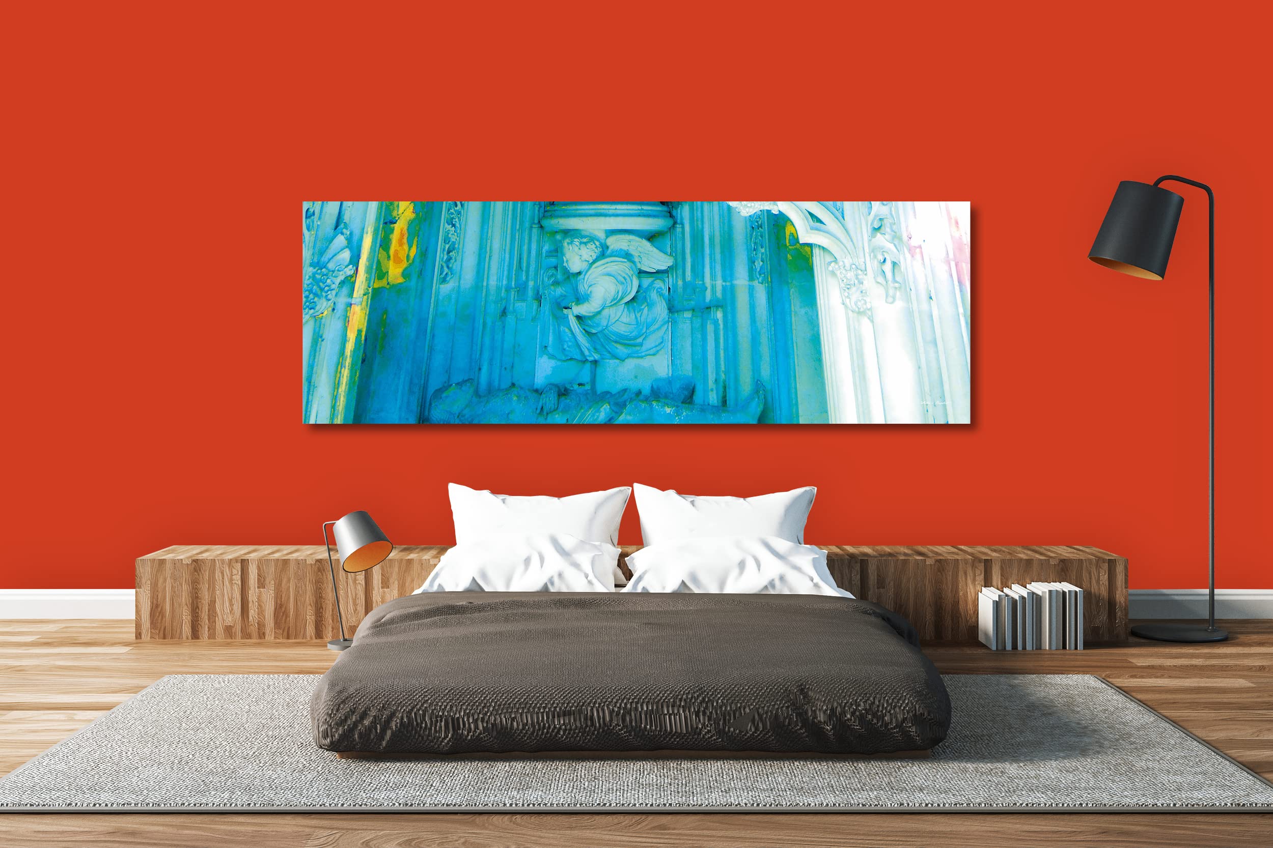 Glücksvilla - In der Kapelle 5 (Acrylglas-Bild 5 mm, 120 x 40 cm) | div. Maße - aus DE - Kunstdruck XXL Deko Wandbild quer - Kirche Jesus Maria Dom Kathedrale Glaube