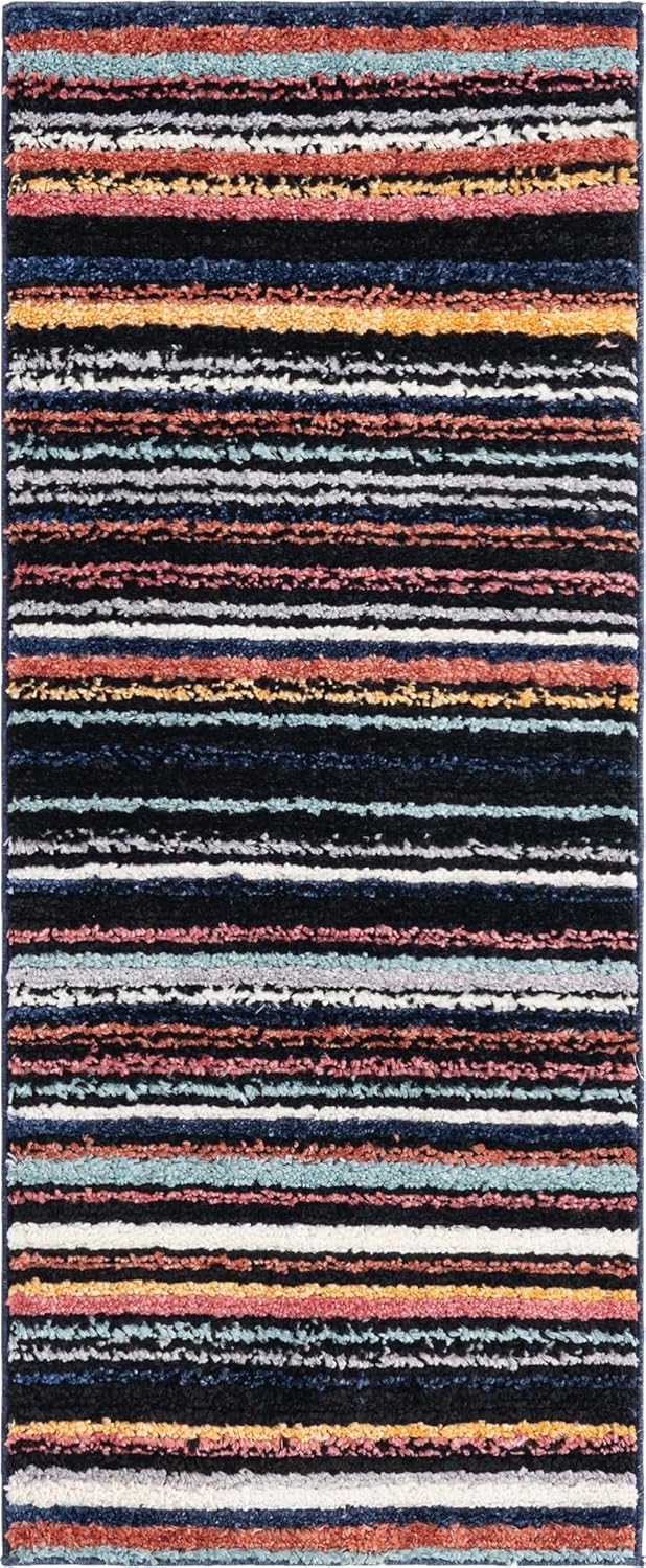 Rugs.com Tagine Collection Rug – 5 Ft Runner Multi Medium-Pile Rug Perfect for Living Rooms, Kitchens, Entryways