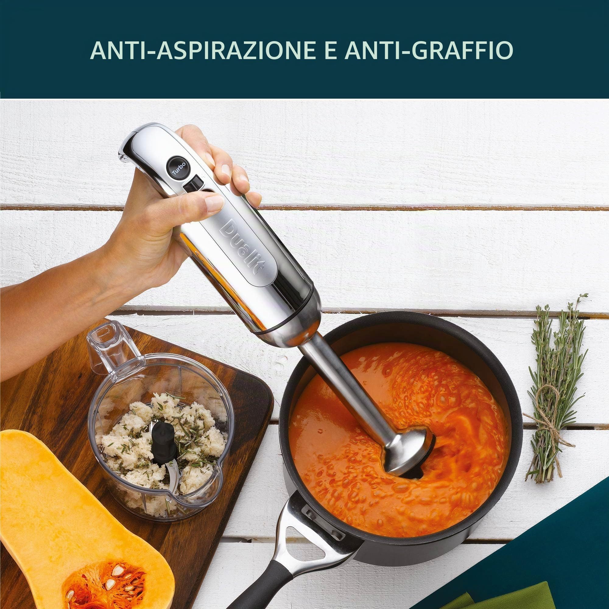 Dualit 88930 Frullatore ad immersione 1L 700W Acciaio inossidabile frullatore
