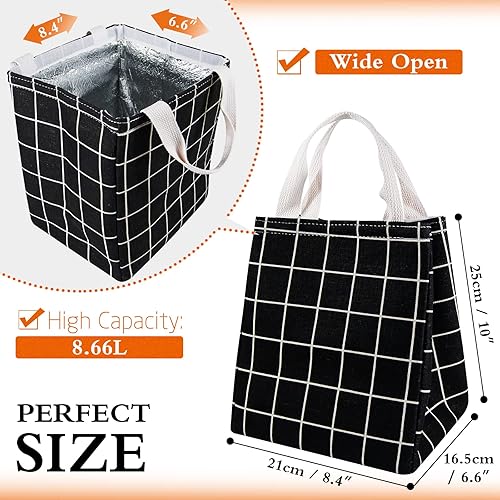 Miniatura 2 de Daixers Paquete de 2 loncheras aisladas para mujeres y hombres, bolsas reutilizables para el almuerzo para adultos, para el trabajo o los viajes