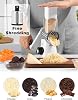 GDL Cheese Grater with Crank Vegetable Slicer with 3 Interchangeable Drum Blades Grater Kitchen Fast Cutting Drum Grater Suitable for Vegetables Fruits etc.