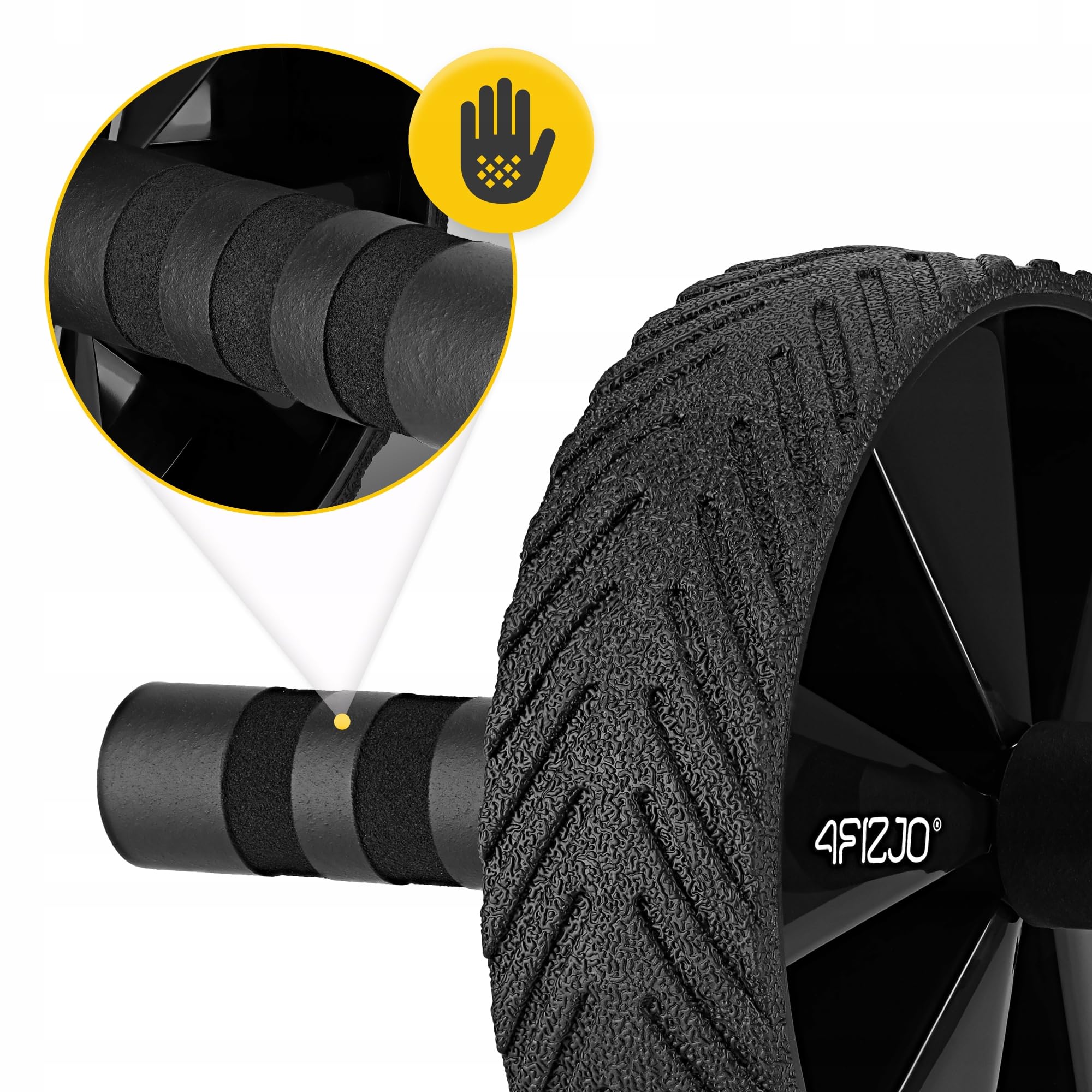 KOŁO ROLLER DO ĆWICZEŃ MIĘŚNI GŁĘBOKICH BRZUCHA TRENING W DOMU AB WHEEL