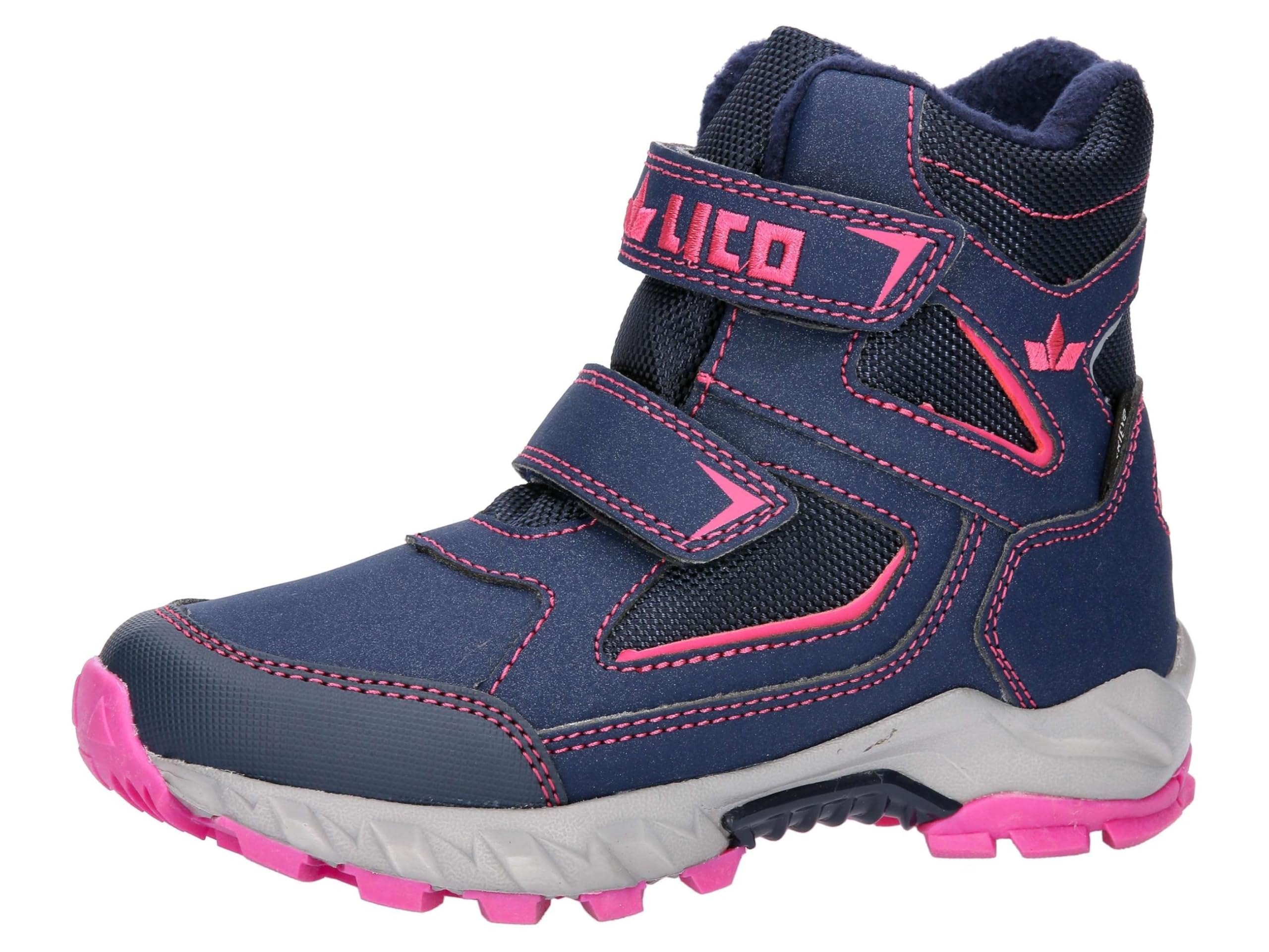 Lico Girls' Mauno V Snow Boots Blue Size: 1.5 UK