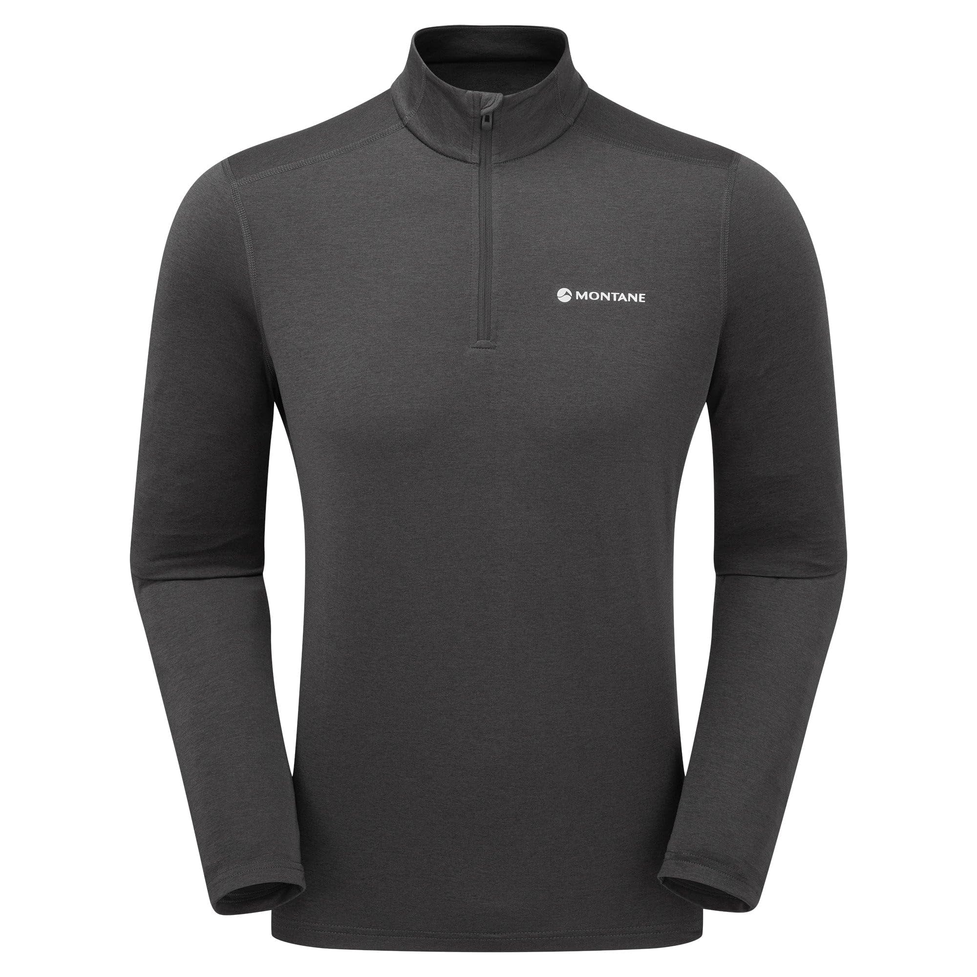 Montane Men's Dart XT Thermal Zip Neck Long Sleeved Top Midnight Grey