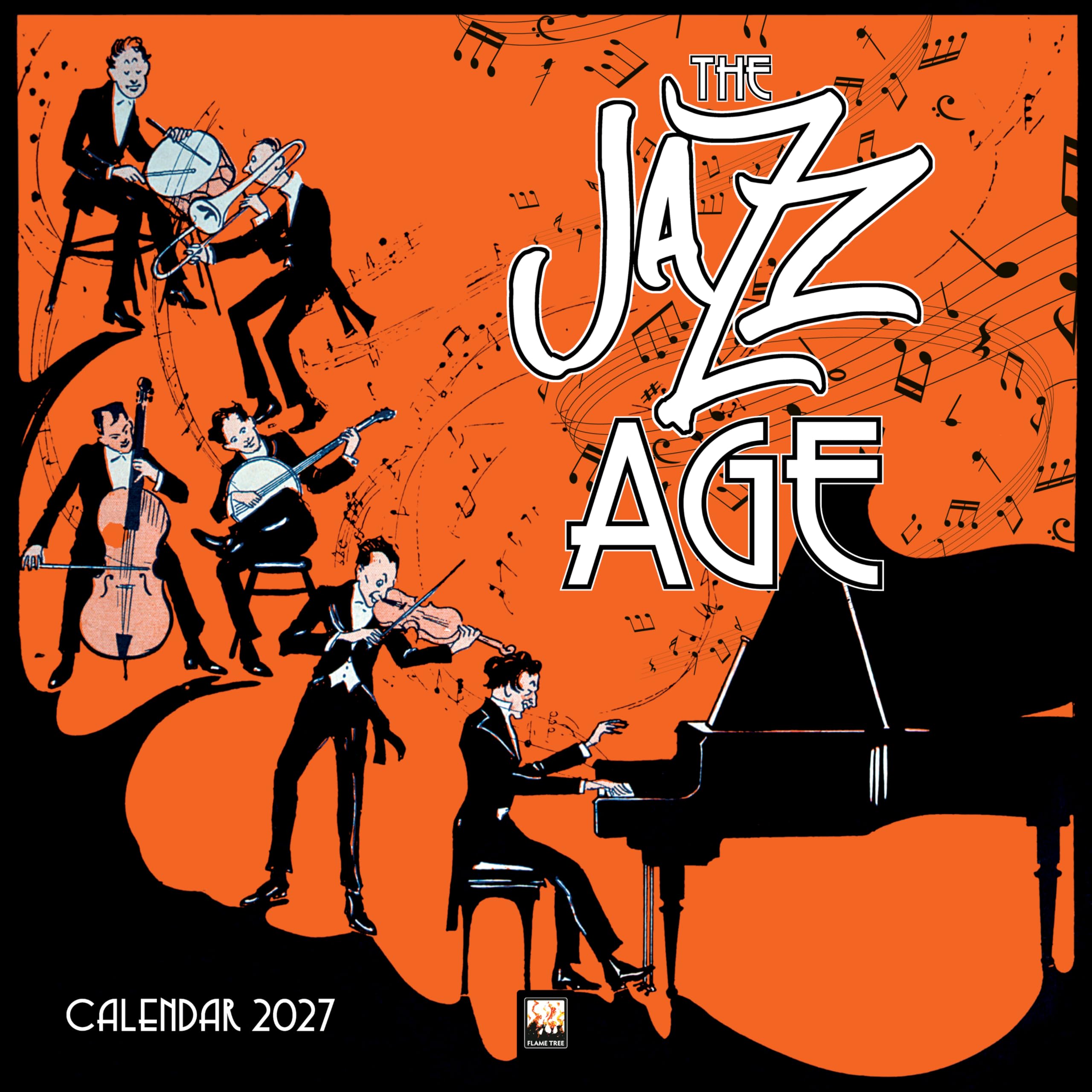 The Jazz Age Wall Calendar 2027 (Art Calendar) (Calendar)
