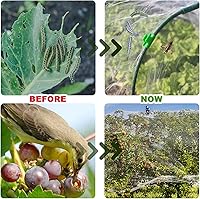 Vista 2 de Red de malla de jardín de 30 x 10 pies, barrera de plagas para pájaros, malla ultra fina para jardín, camas elevadas, plantas de patio, protección