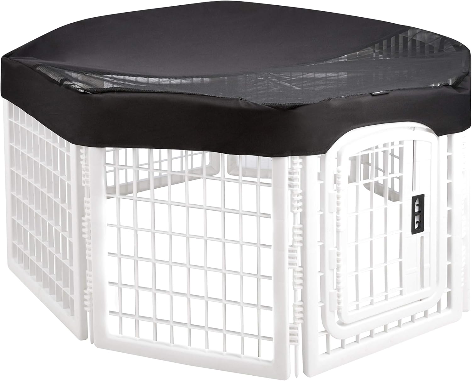 Amazon Basics Plastic Pet Pen Mesh and Fabric Top Cover, 28Inch