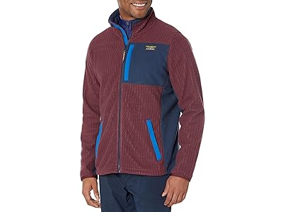 L.L.Bean Mountain Classic Windproof Fleece Jacket Regular (Burgundy Brown) Men