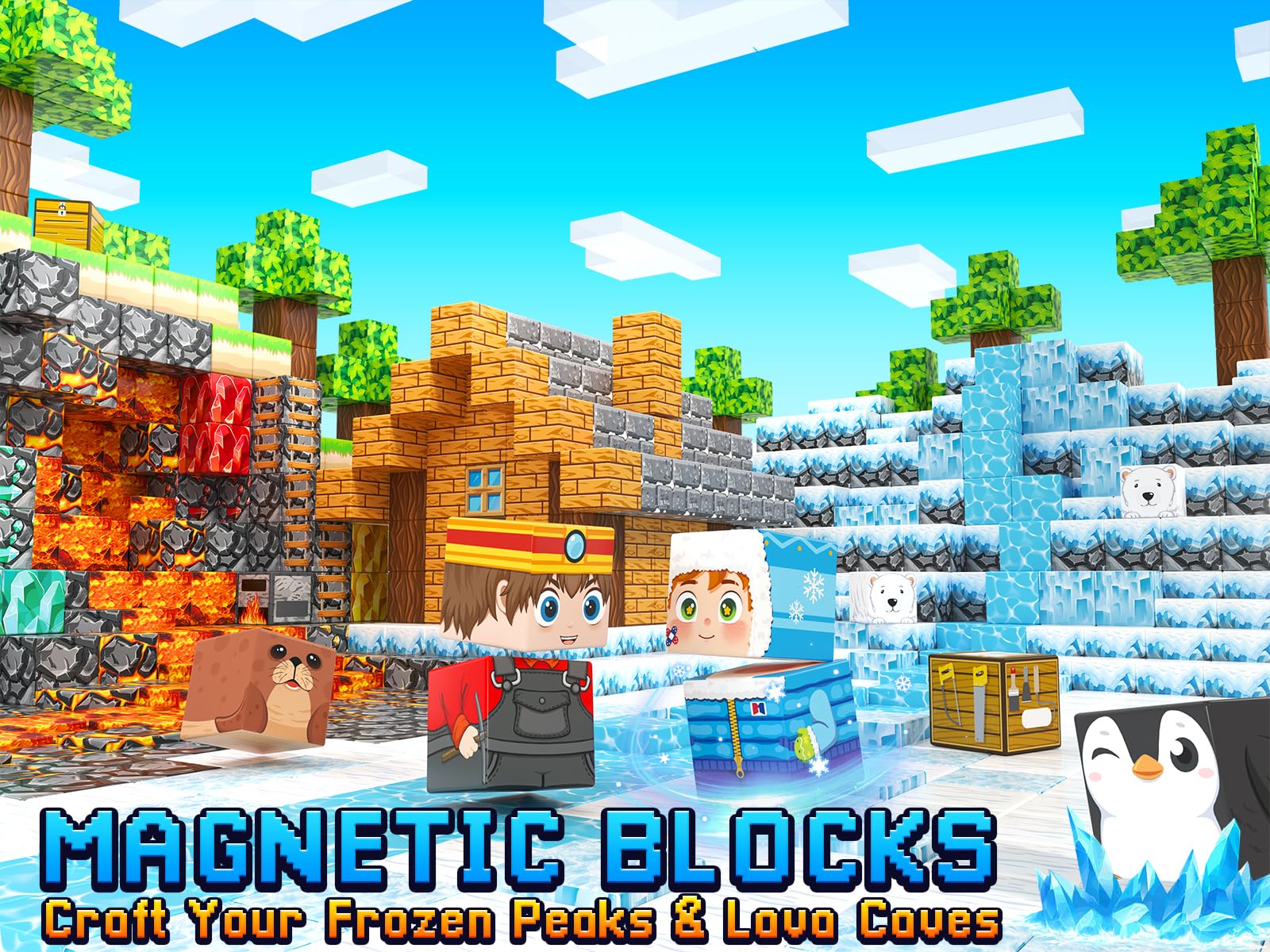 Magnetic Blocks - 200PCS Magnetic Building Blocks Sensory Toys for Kids Ages 3-5 4-8 5-7 8-12, Mine Magnet World Craft Cubes for Kids, STEM Toys Birthday Game Gifts for 3+ Years Old Boys and Girls