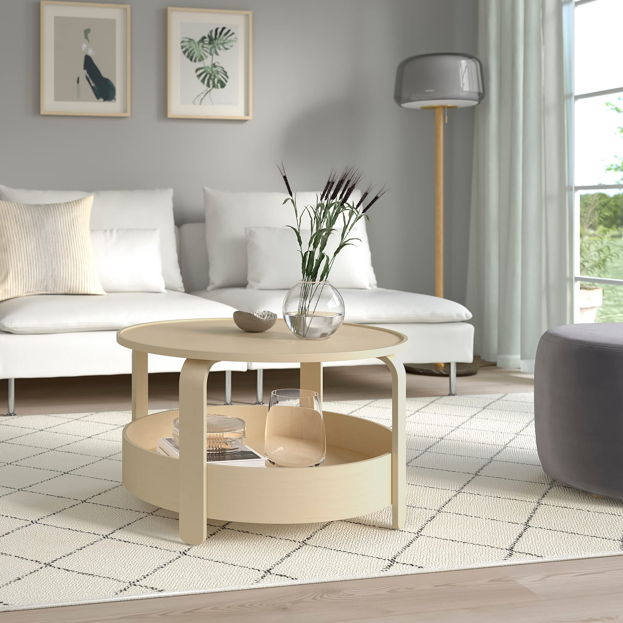 Ikea BORGEBY Table basse en bouleau 70 cm