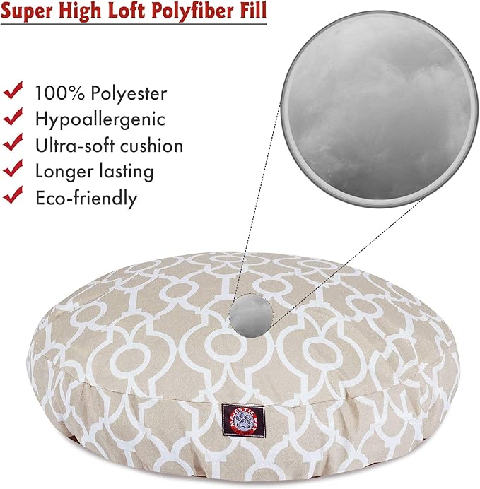 Cama Redonda para Perro Grande 107cm Funda Removible miniatura 3