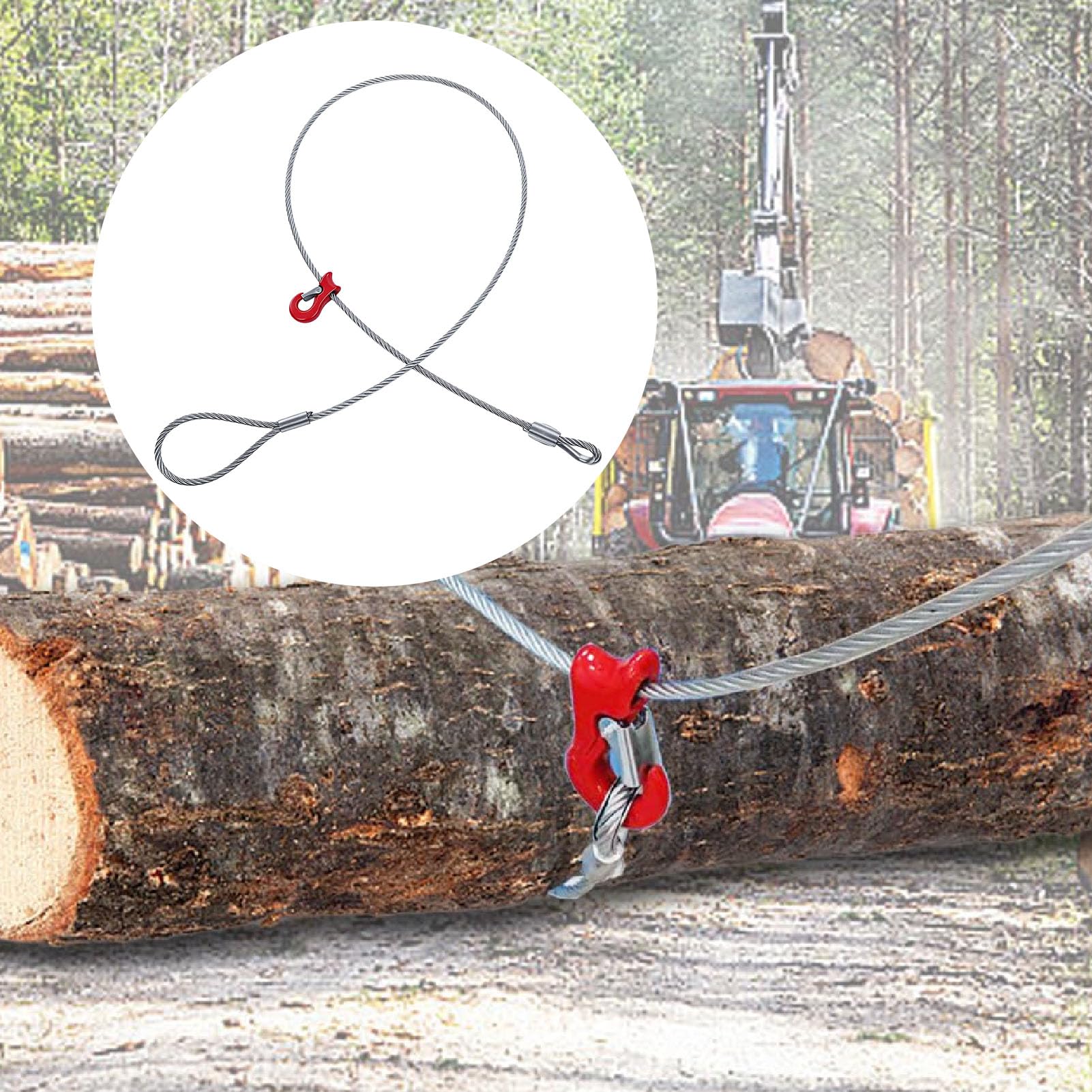 YWBL-WH Jednonogi Zawiesie Linowe 9000LBS, Ciężkie