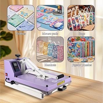 ColorSub Heat Press Machine for T Shirt, 38x38cm Sublimation Printer with Slide Out Platen Machine, DIY Personalization Heat Transfer Presse Vinyl for Fabrics Bag Pillow