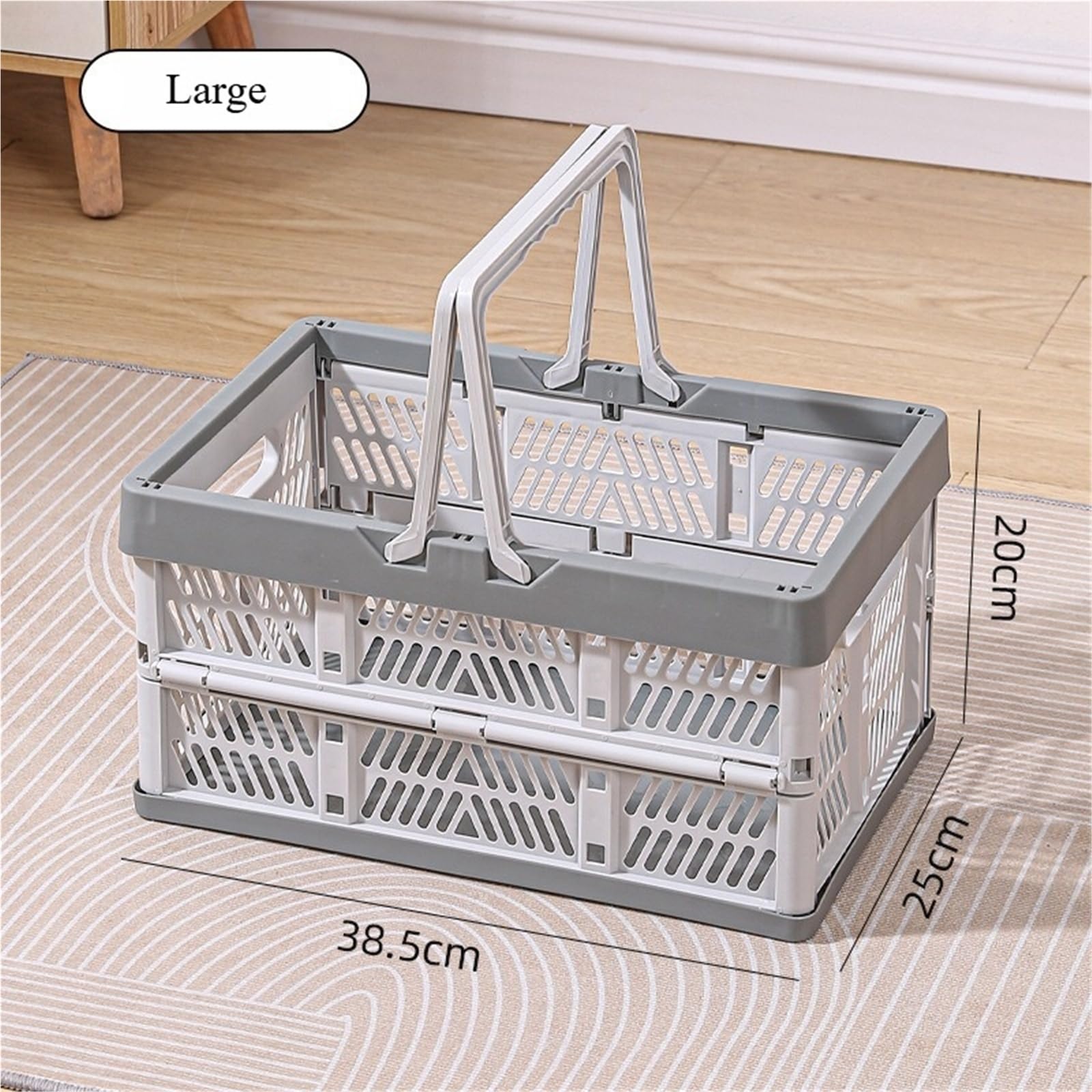 1 pieza cesta de almacenamiento portátil plegable multifuncional