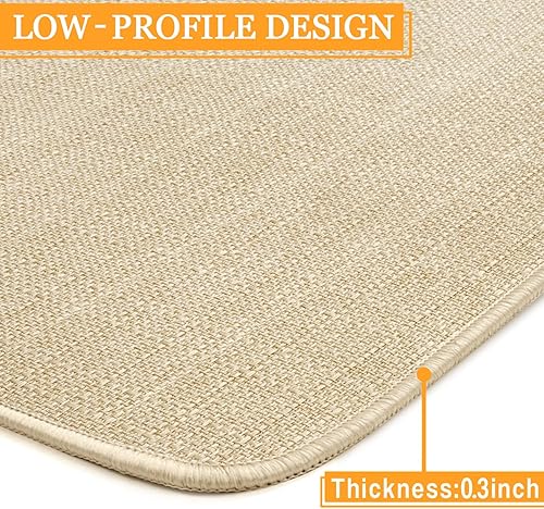 Miniatura 6 de Roszwtit Tapete de puerta de Halloween de 30 x 17 pulgadas, tapete de calavera de Halloween para interiores y exteriores, tapete antideslizante de