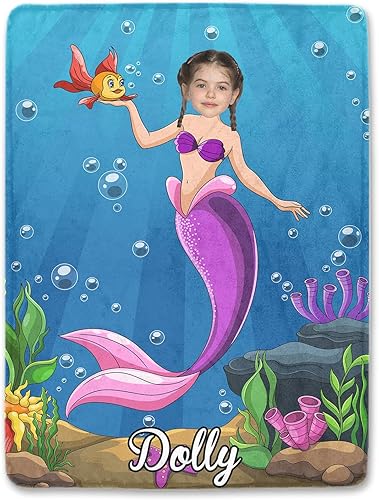 Manta de bebé personalizada con foto y nombre para niñas y niños, manta de recepción personalizada para bebés recién nacidos, manta suave y cálida