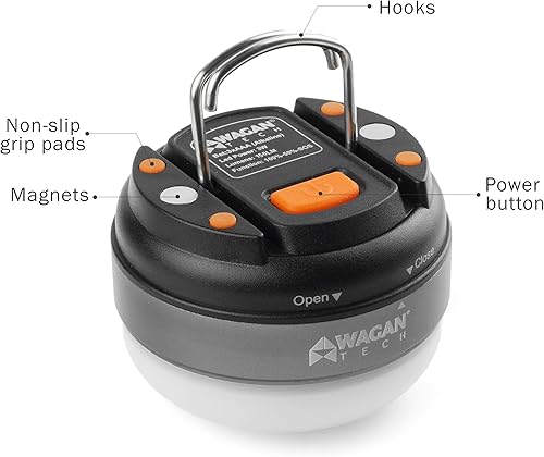 Miniatura 2 de WAGAN 4301 # camplites Dome linterna linterna LED para Camping, Senderismo, Emergencias