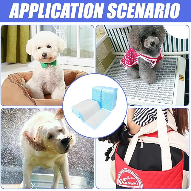 Foto 7 de 7 de BAIFULAI 100 alfombrillas PIPI para perros: 33 x 45 cm