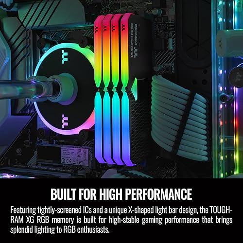 Miniatura 3 de Thermaltake TOUGHRAM XG RGB DDR4 3600 MHz 64 GB (32 GB x 2) 16.8 millones de colores RGB AlexaRazer Chroma5V tarjeta madre sincronizada memoria RGB