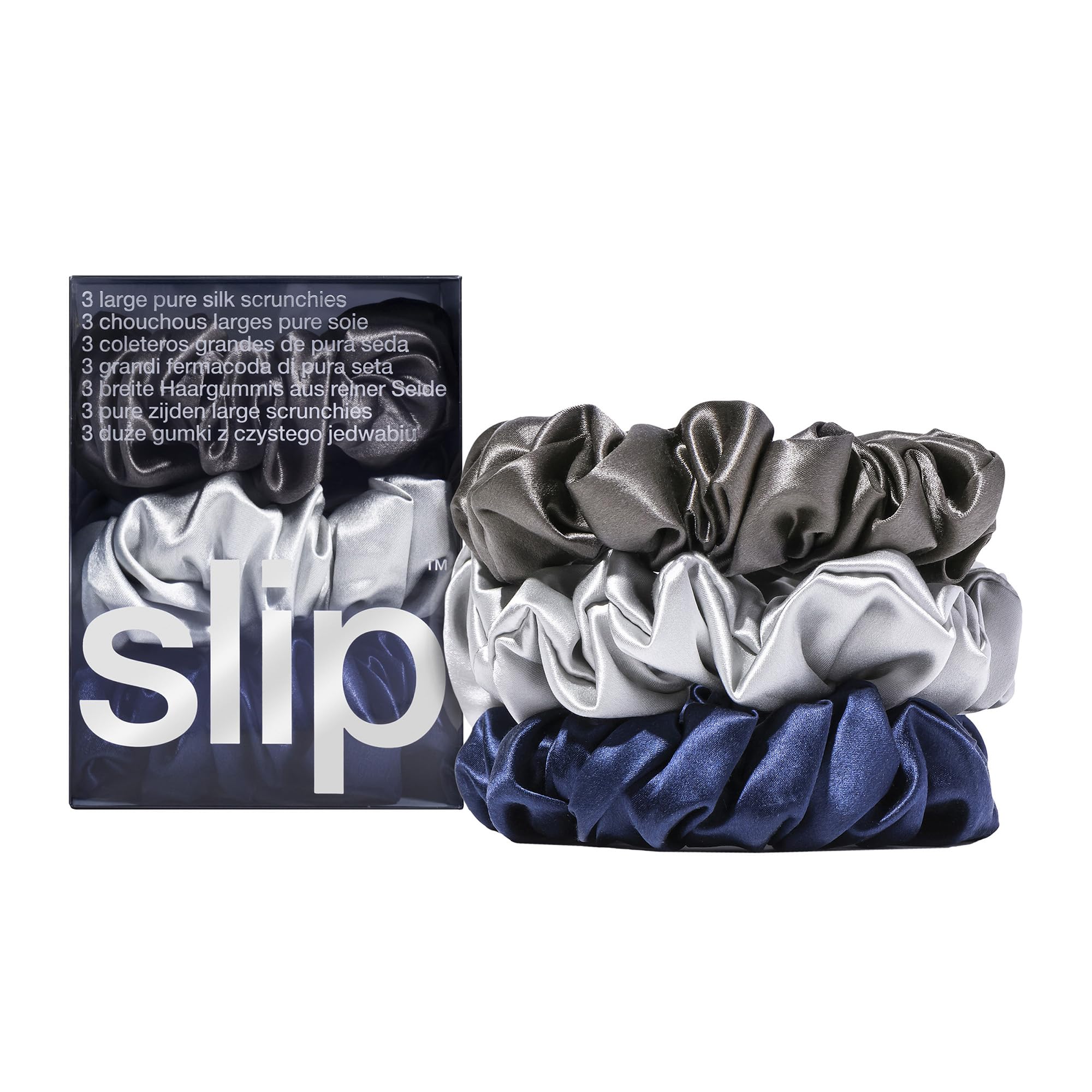Amazon.com : slip Pure Silk Large Scrunchies - The Midnight 