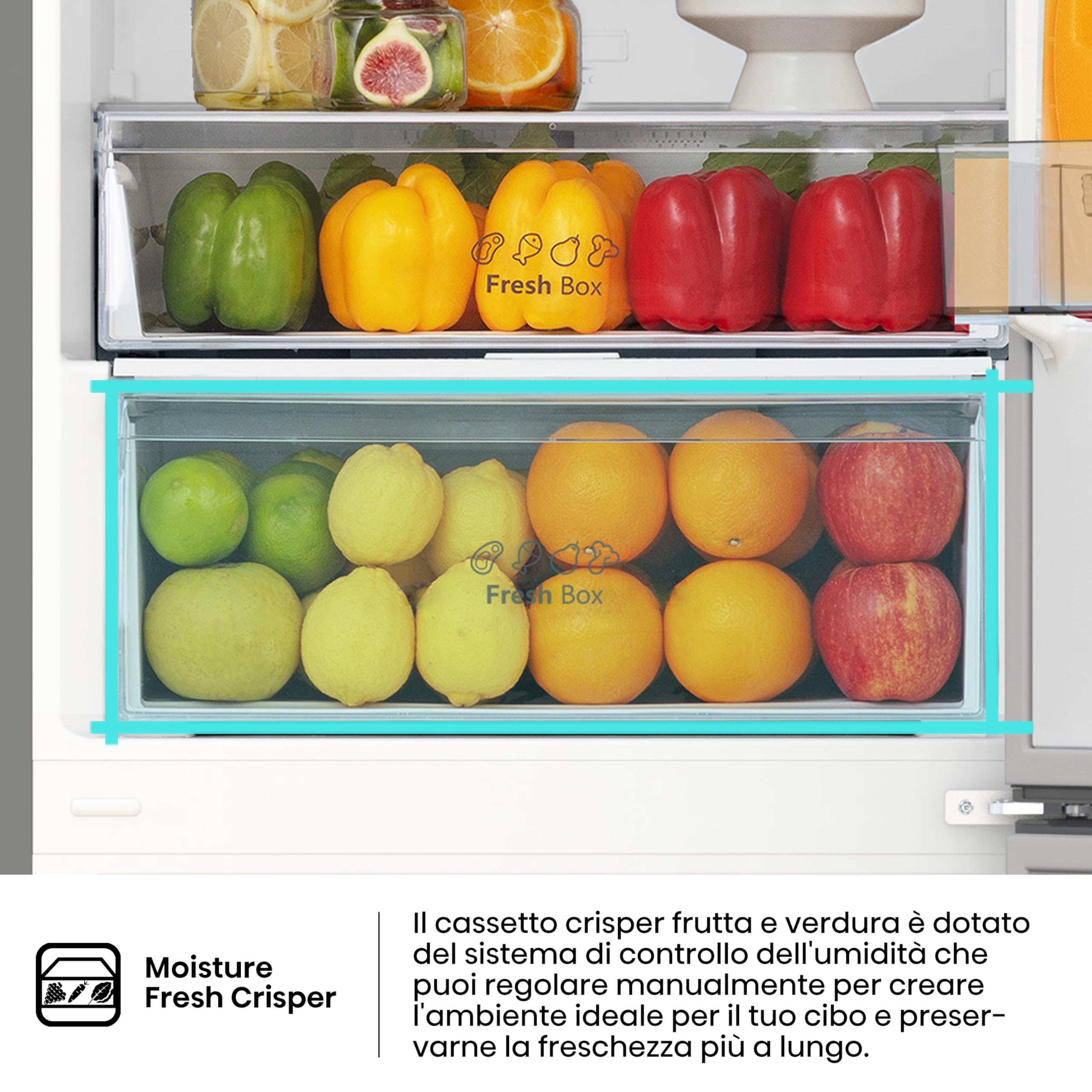 Hisense RB440N4ACA Frigorifero Combinato Total No Frost, Inox, 200x60 cm, Risparmio Energetico Classe A, Grande capacità 335L, Bassa Rumorosità 35db, Porta reversibile, Motore inverter
