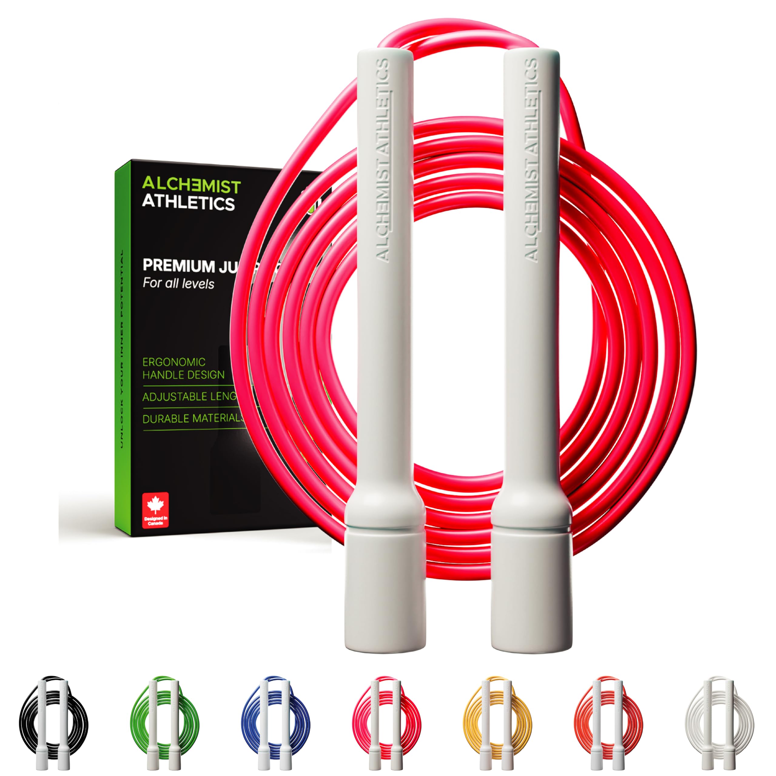 Cuerda de saltar para hombres y mujeres | Cuerda de saltar ajustable de 10 pies | Cuerda de estilo libre/velocidad para entrenamiento de fitness, cardio y velocidad | Asas