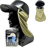 Vista 13 de CoolNES - Protección ajustable para cuello contra rayos ultravioletas, ajustable, multifuncional, 2 en 1, cubrebocas para pesca al aire libre