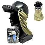 CoolNES - UV Sun Protection Neck Drape Adjustable Multifunctional 2 in 1 Face Covering for Outdoor Fishing - Unisex NeonLime