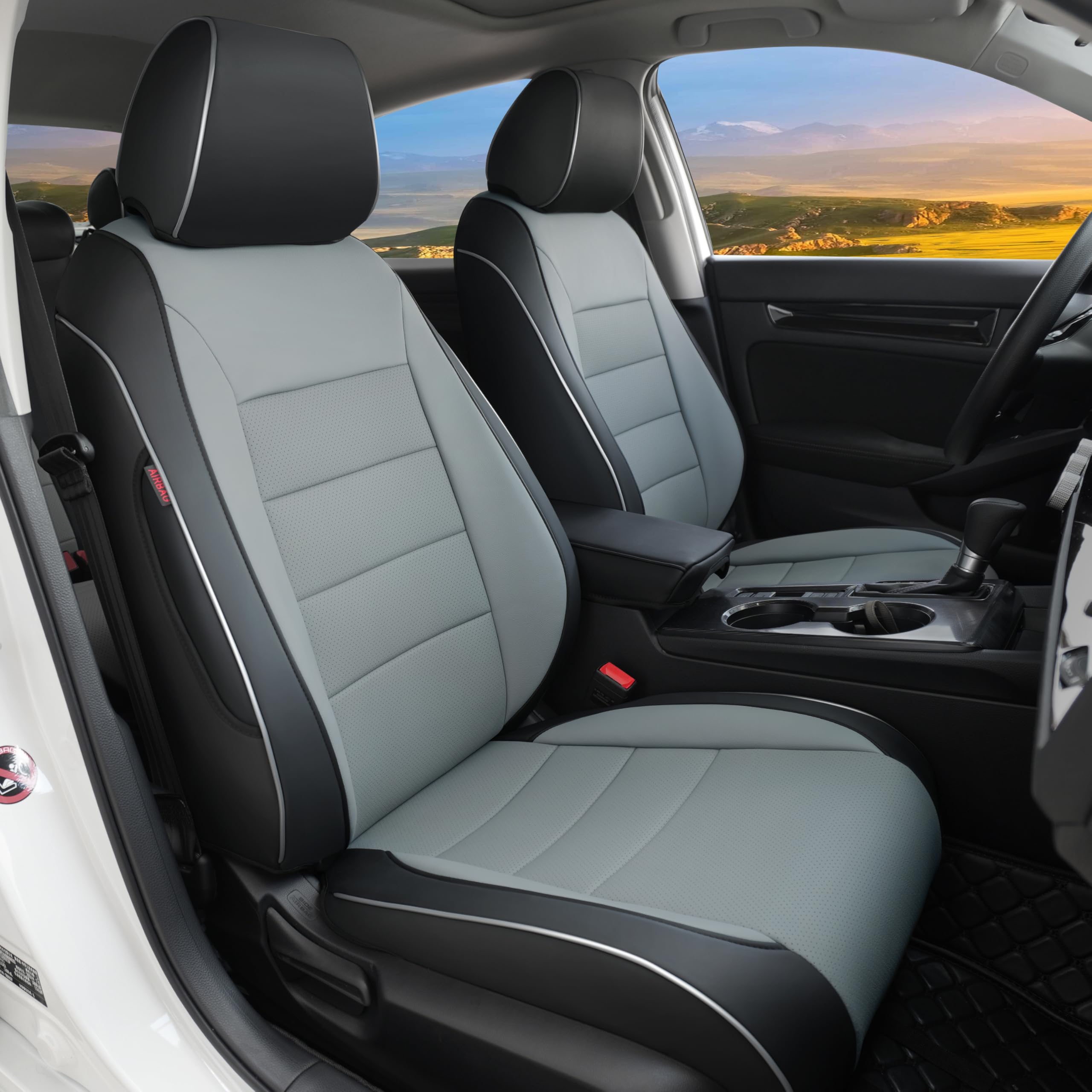 Lolcar Custom Fit Civic Seat Cover Full Set for Honda Civic 4 Door (Hatchback 2022-2026 Sport Touring)&(Hatchback 2022-2024 EX-L) 5-Seats Full Set,