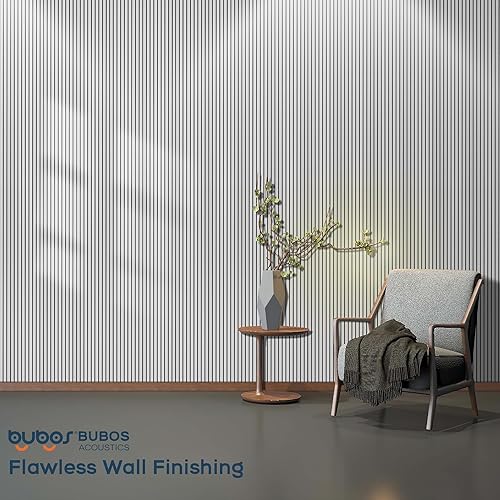 Miniatura 7 de BUBOS Paquete de 10 paneles acústicos grandes, paneles acústicos grandes de 48 x 12 x 0.4 pulgadas, paneles a prueba de sonido para paredes, paneles