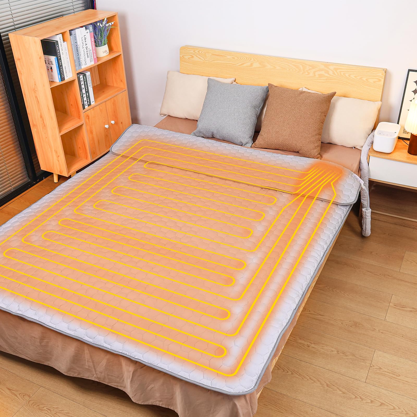 温水マット 電気毛布 敷き 115×195cm Amazon.co.jp : 温水マット 電気毛布 敷き シングル 115×195cm 【無