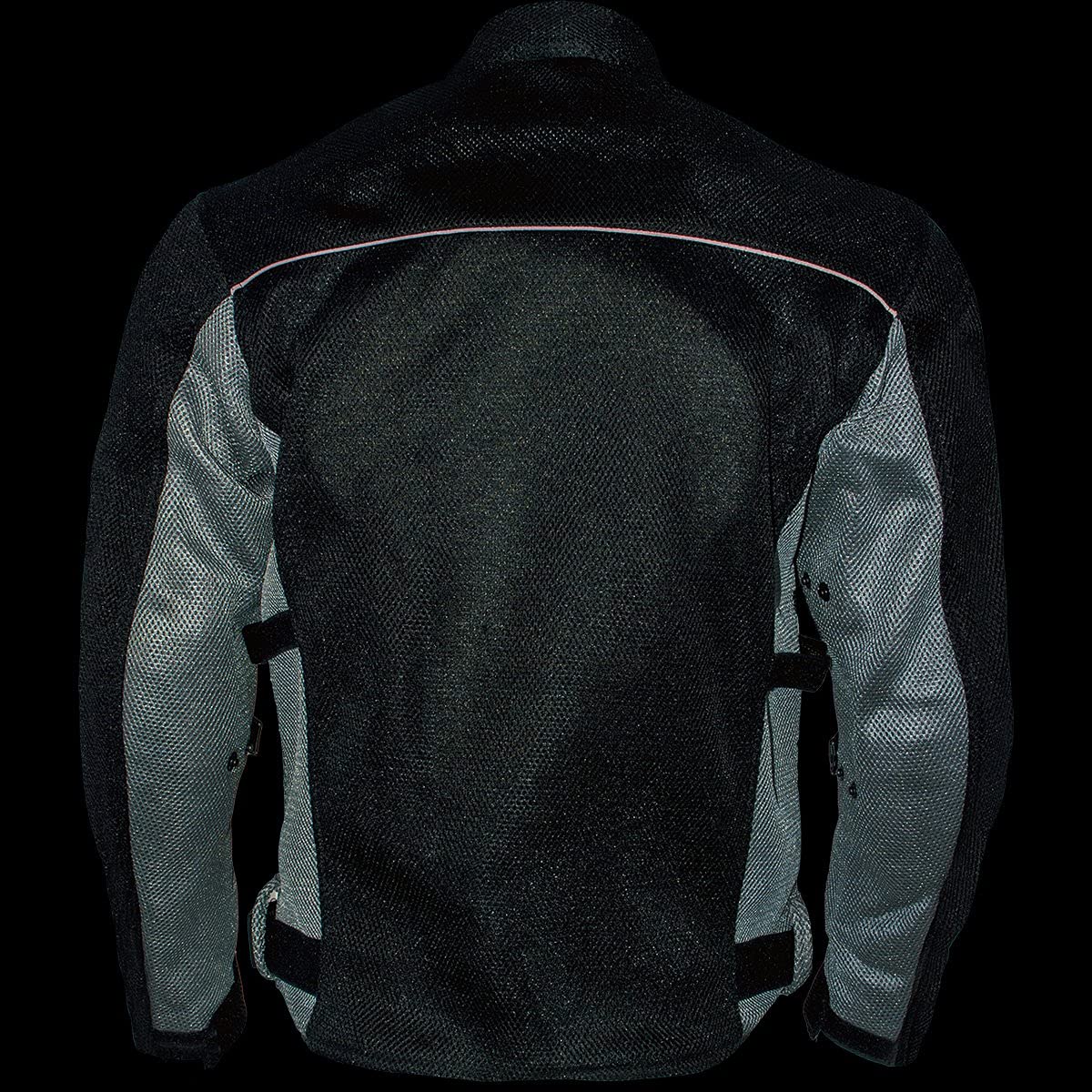 Xelement CF505 Black Advanced Tri-Tex Mesh Motorcycle Sports Jacket For Men with X Armor — view 5