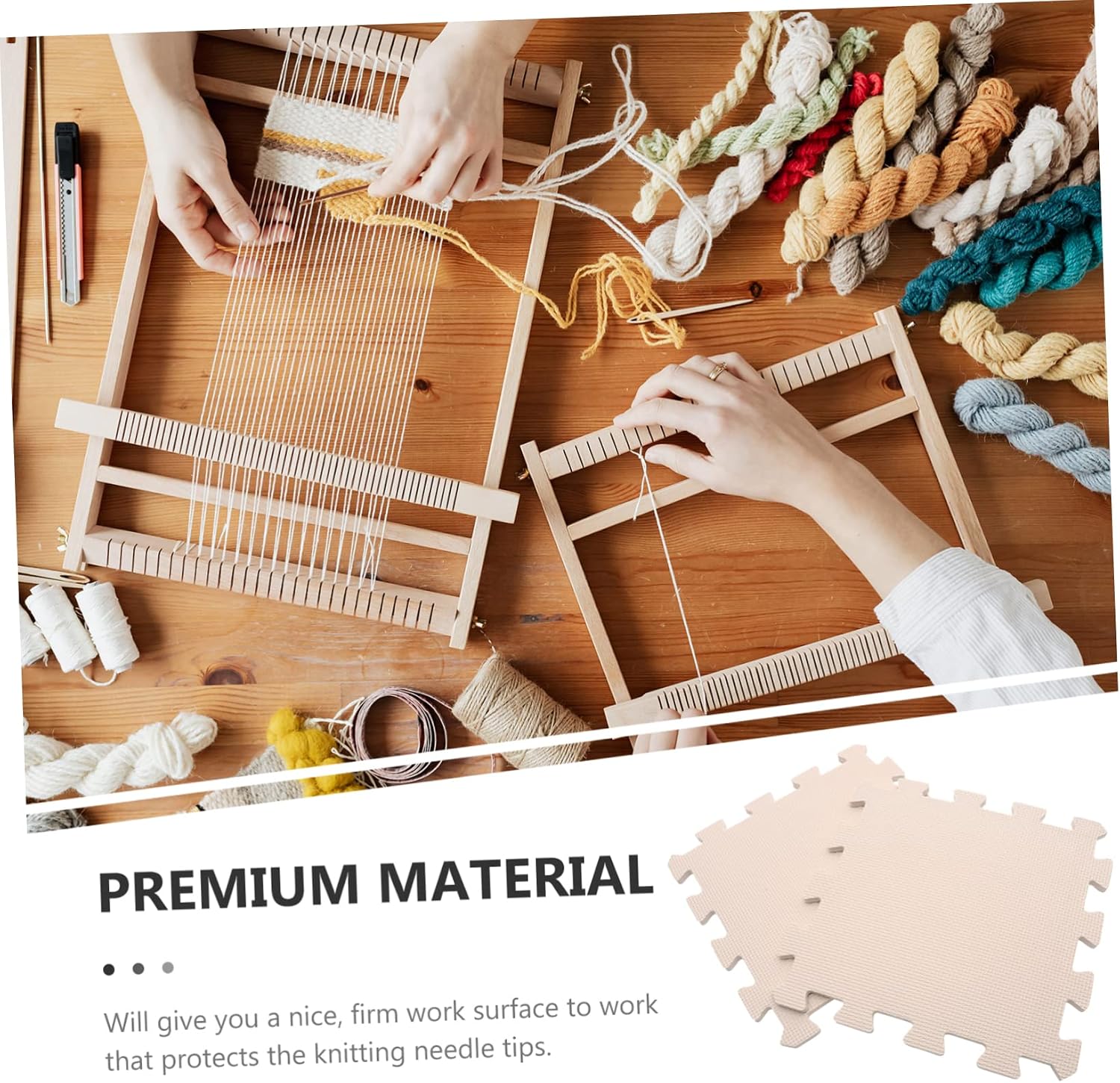 9 Piece Foam Knitting Blocking Mat for Crochet Projects