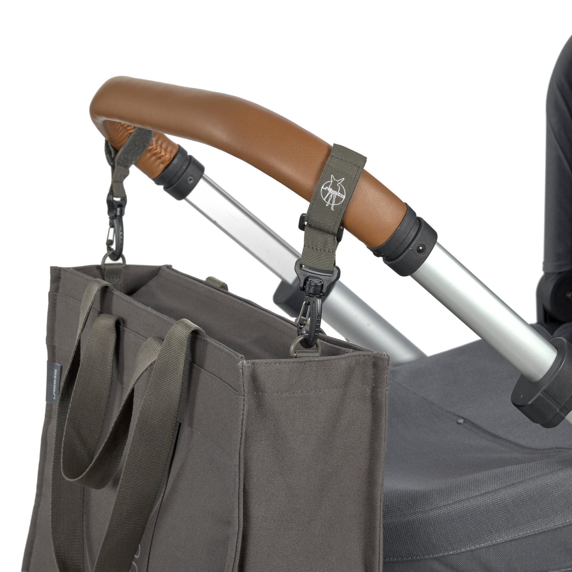 LÄSSIG Baby Wickeltasche mit Wickelunterlage, Kinderwagenbefestigung, nachhaltig produziert/GRE Tote Up Bag anthracite