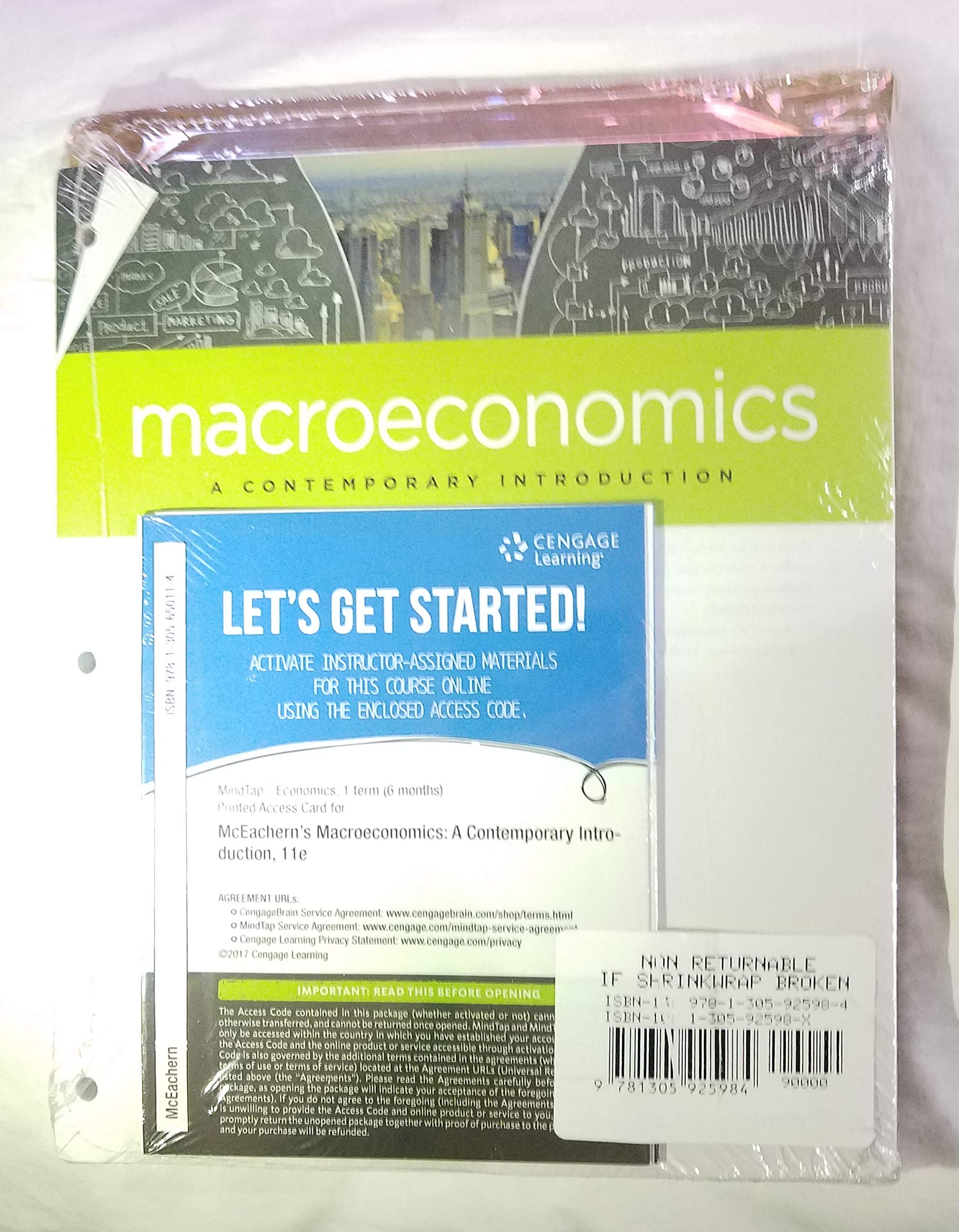 Bundle: Macroeconomics: A Contemporary Introduction, Loose-Leaf Version, 11th + MindTap Economics, 1 term (6 months) Printed Access Card