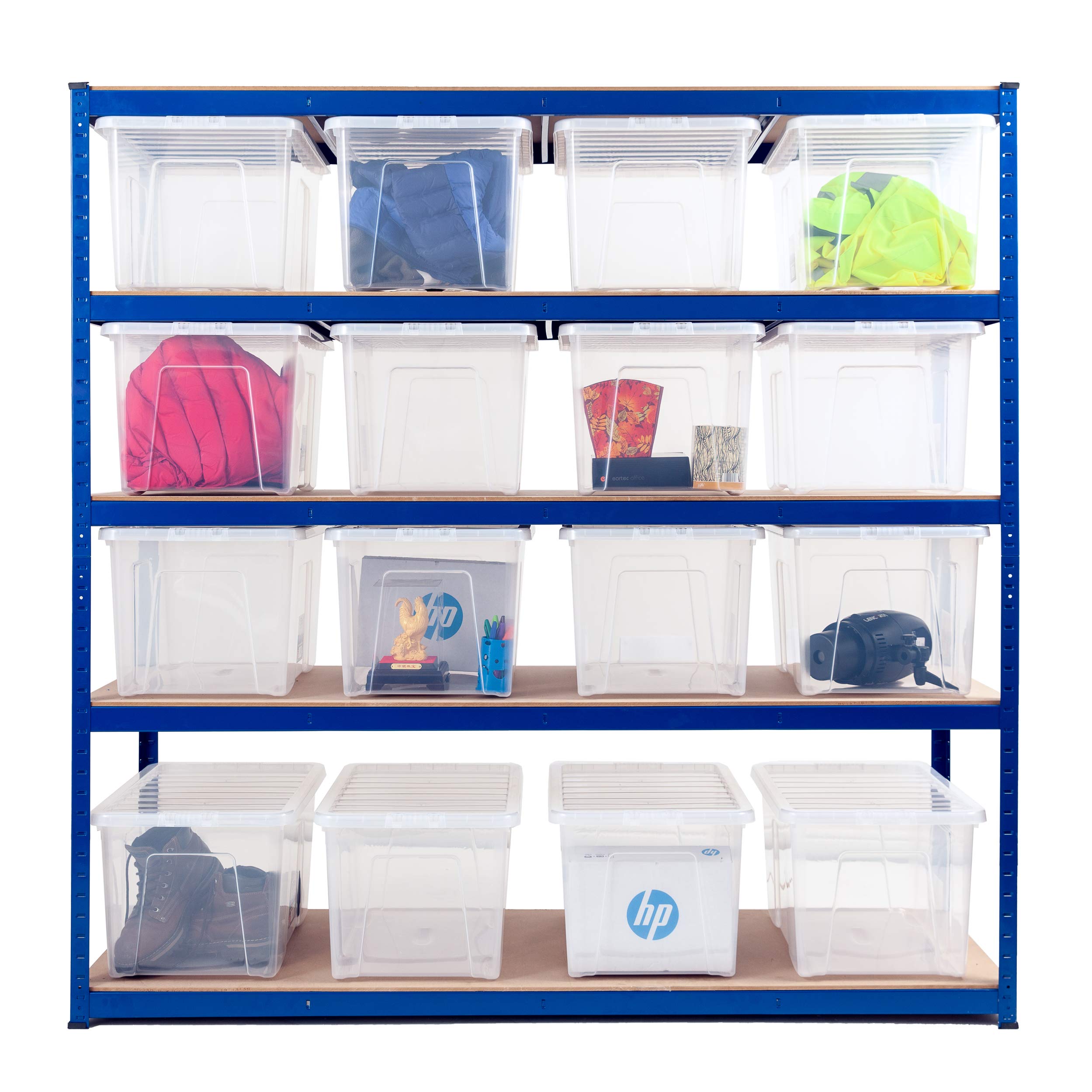 Heavy Duty Steel Shelving Garage Racking Unit 200kg Per Shelf ...