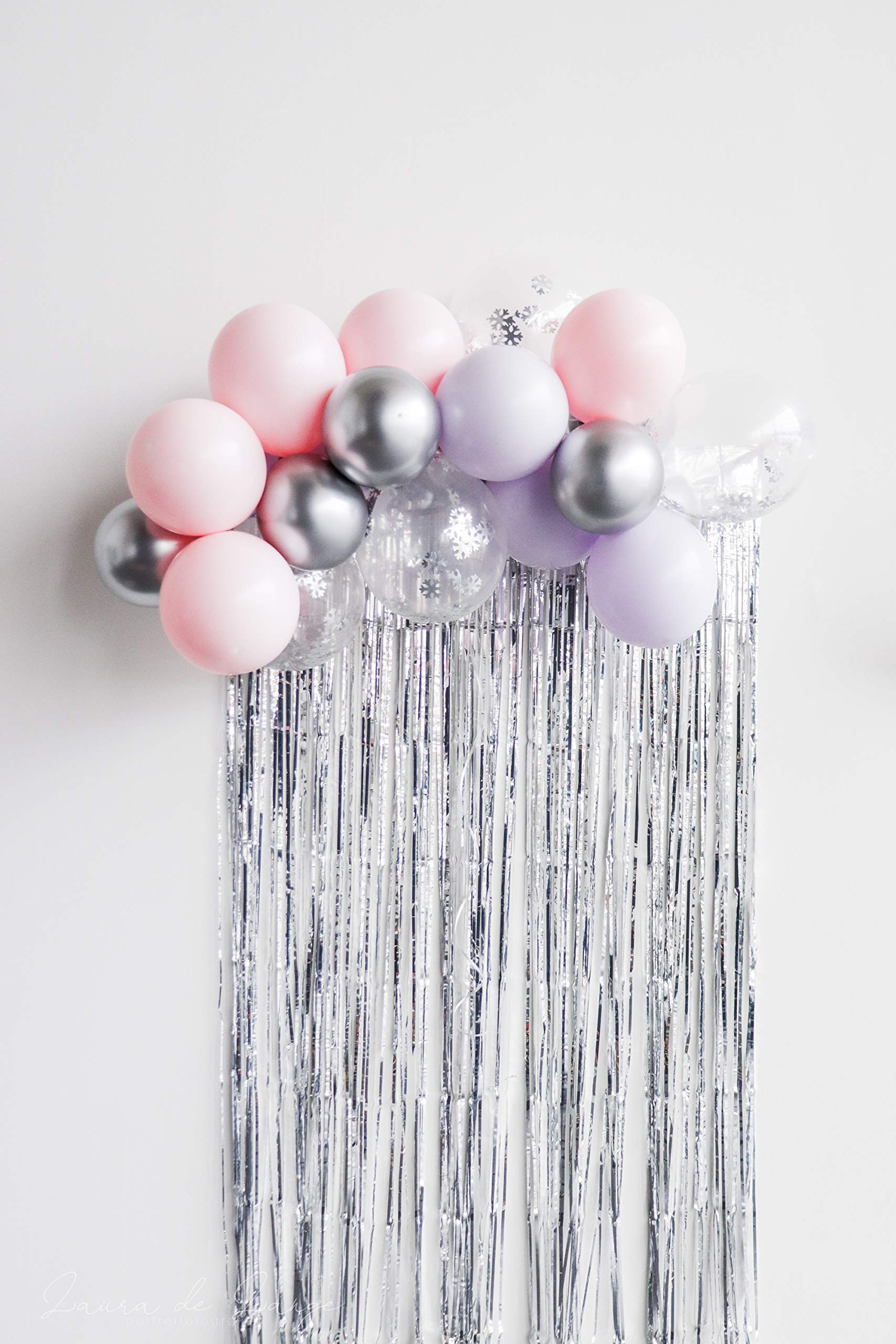 Folat 09207 Foil Fringe Door Silver-2x1 m, Silver