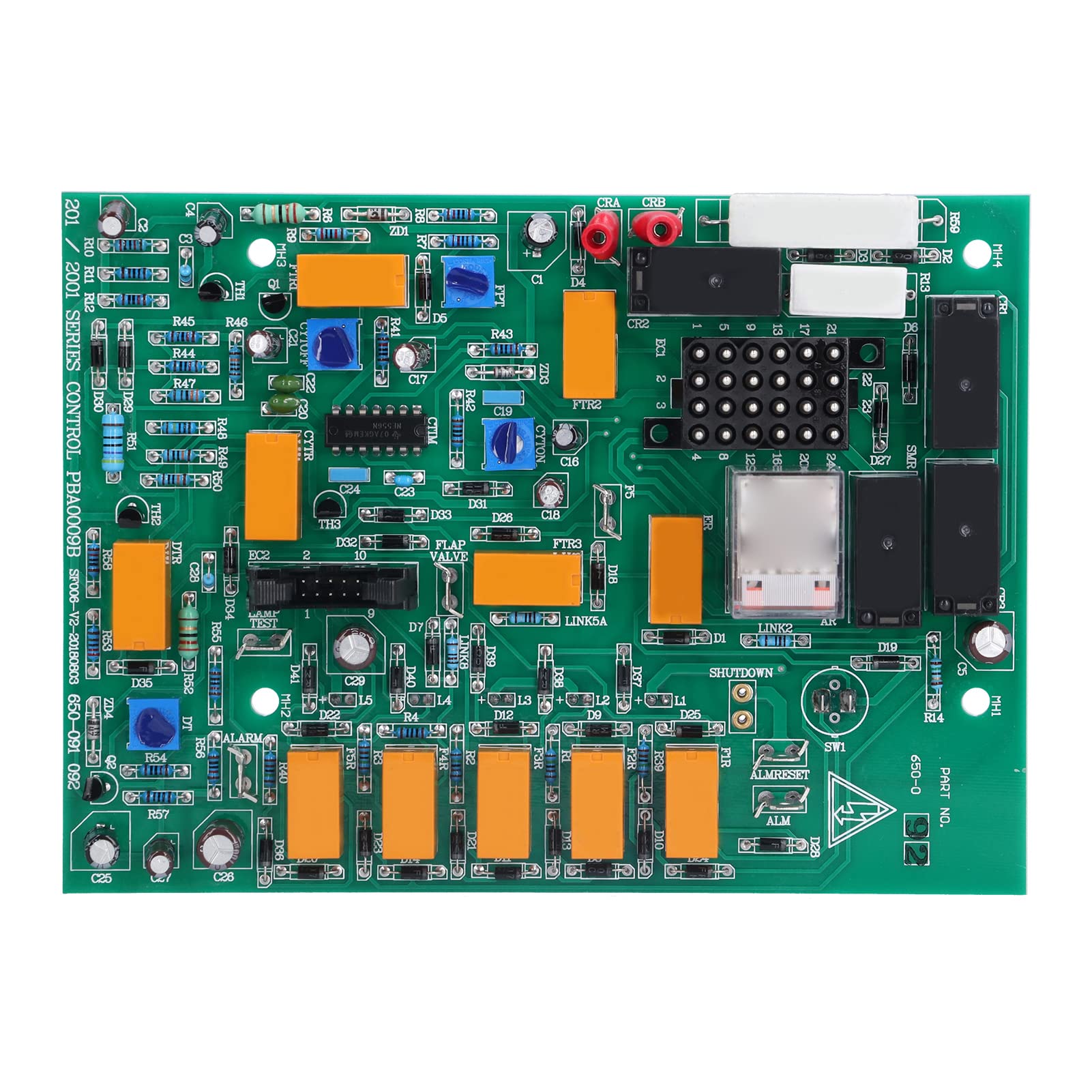 Hyuduo Płyta Sterująca Siłownika, moduł Interfejsu Silnika 24 V ze Wskaźnikami LED dla Generatora AVR 650092 Zamienna Płytka Drukowana i Bezproblemowa Instalacja