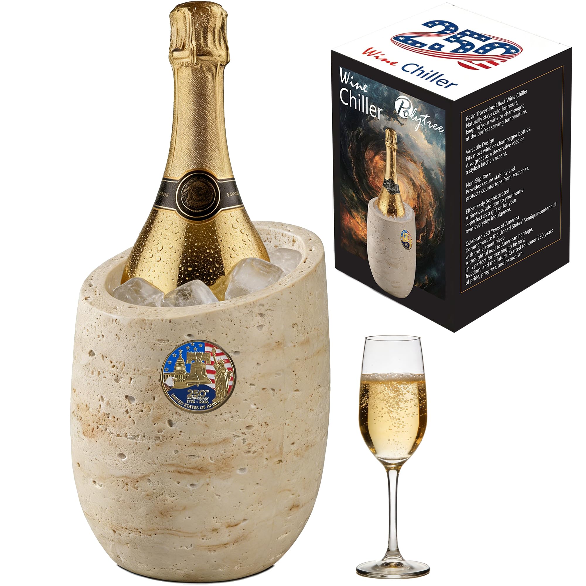 Amazon.com: 250 Anniversary USA Wine Chiller & Champagne Cooler