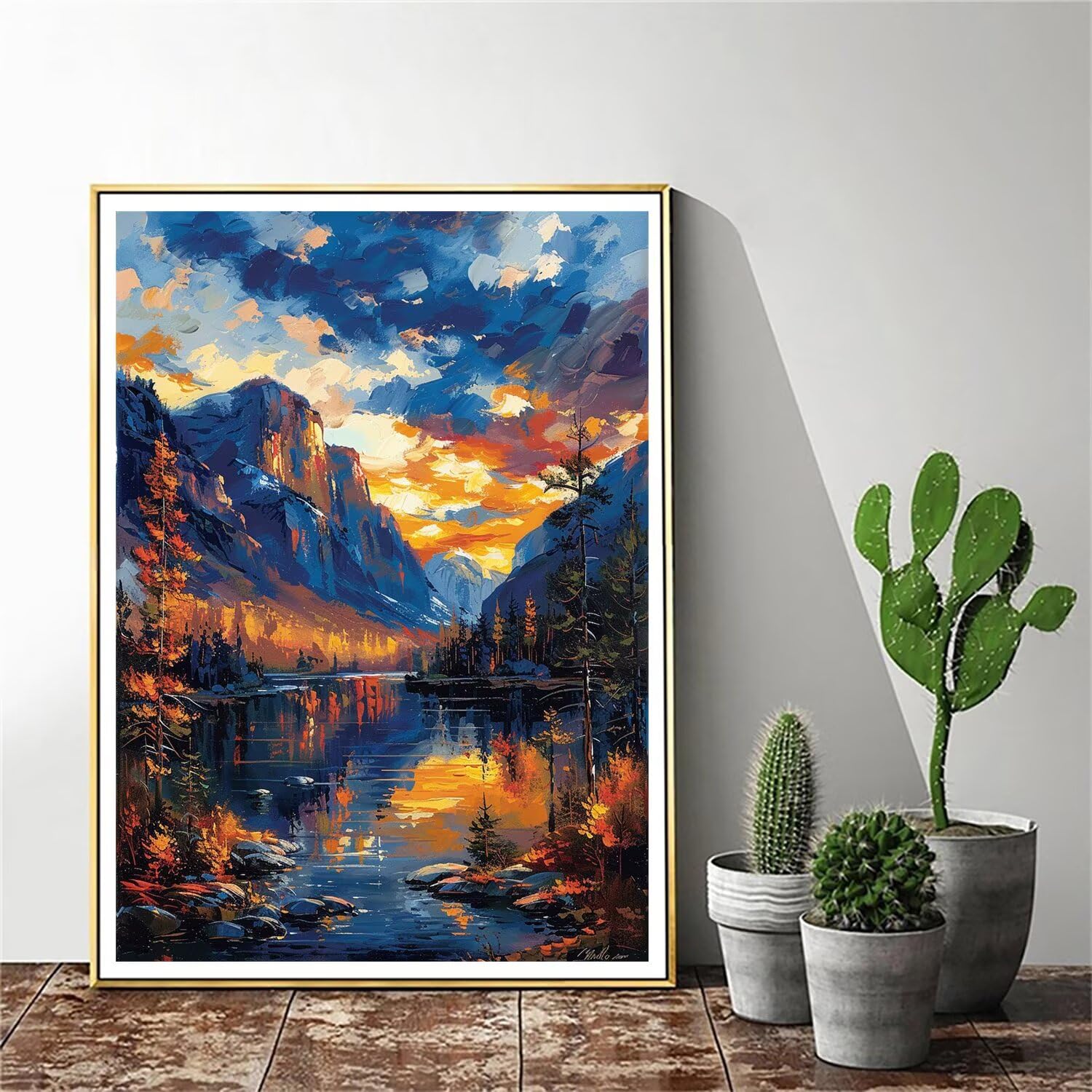 Pintar por Numeros Adultos pintar por numeros niños manualidades niños 10 años, DIY Pintar por Números de Pincel y Pintura acrílica Decoraciones para el Hogar Manualidades, sin Marco 60x80cm C-108