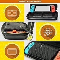 Vista 4 de Game Traveler Donkey Kong Nintendo Switch Case - Switch OLED Case for Switch OLED & Original Switch, Adjustable Viewing Stand & Bonus Game Cases