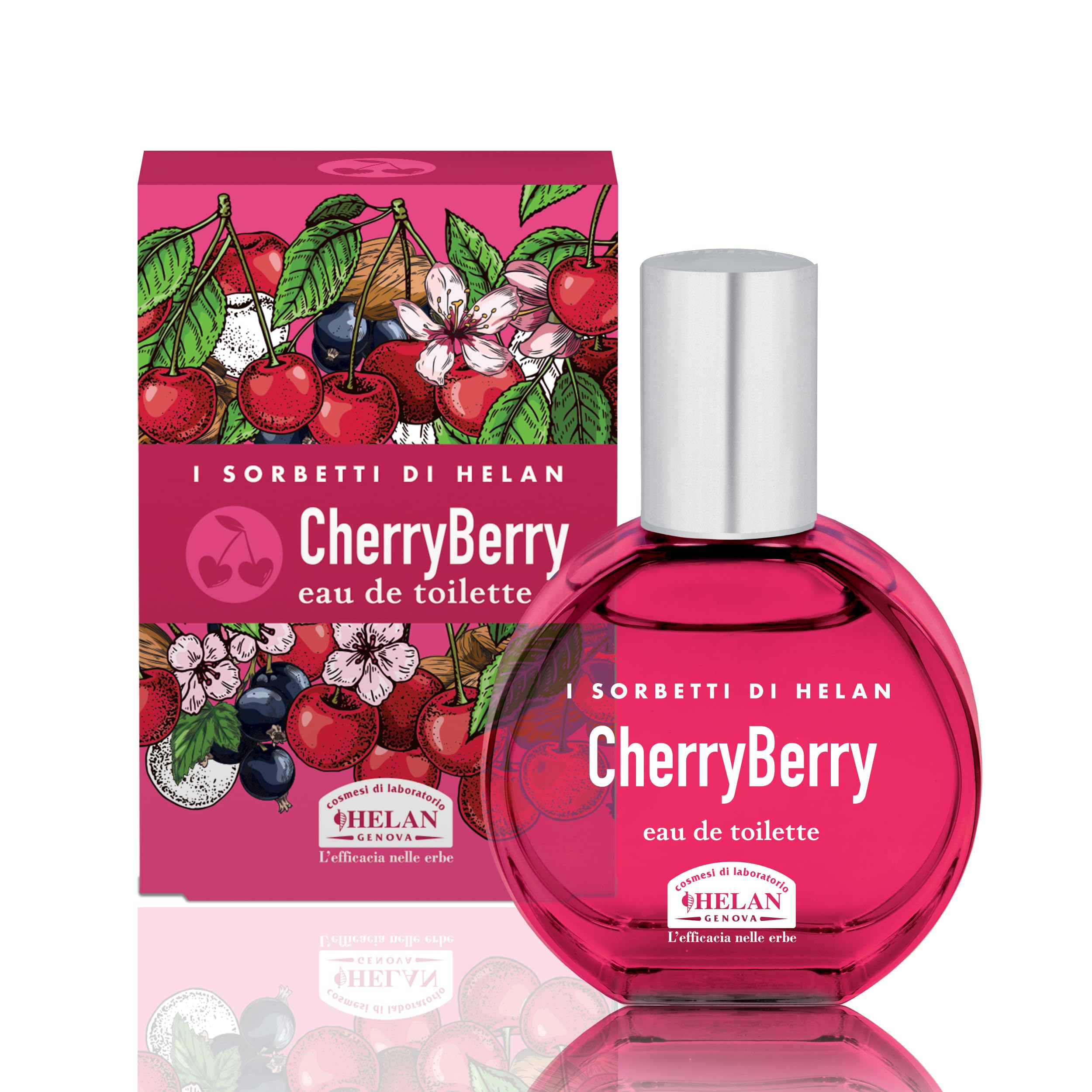 Helan I Sorbetti CherryBerry - Perfume for Women & Men with Fruity & Gourmand Notes, Mens & Womens Perfume with Vanilla, Pistachio, Berries - Eau de Parfum, Light Summer Fragrance - Made in Italy 30ml