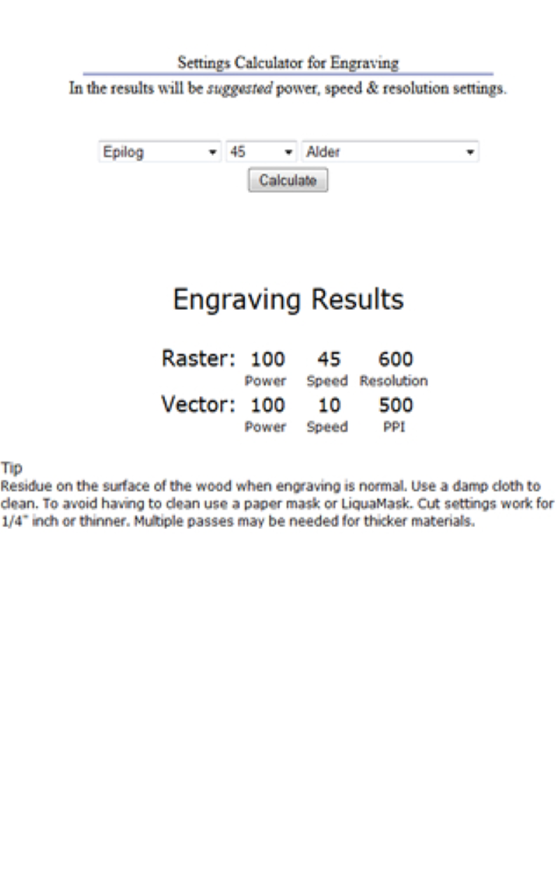 Laser Settings CalculatorAmazon.inAppstore for Android