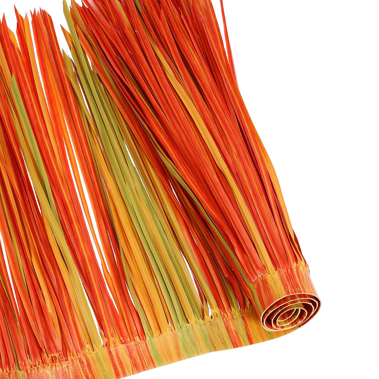 sourcing map Tiki Straw Roof 40" x 20" Mexican Artificial Palm Straw Rolls Hut Grass Skirting Roof for Garden Patio Tiki Bars Fence Party Decoration, Maple Red