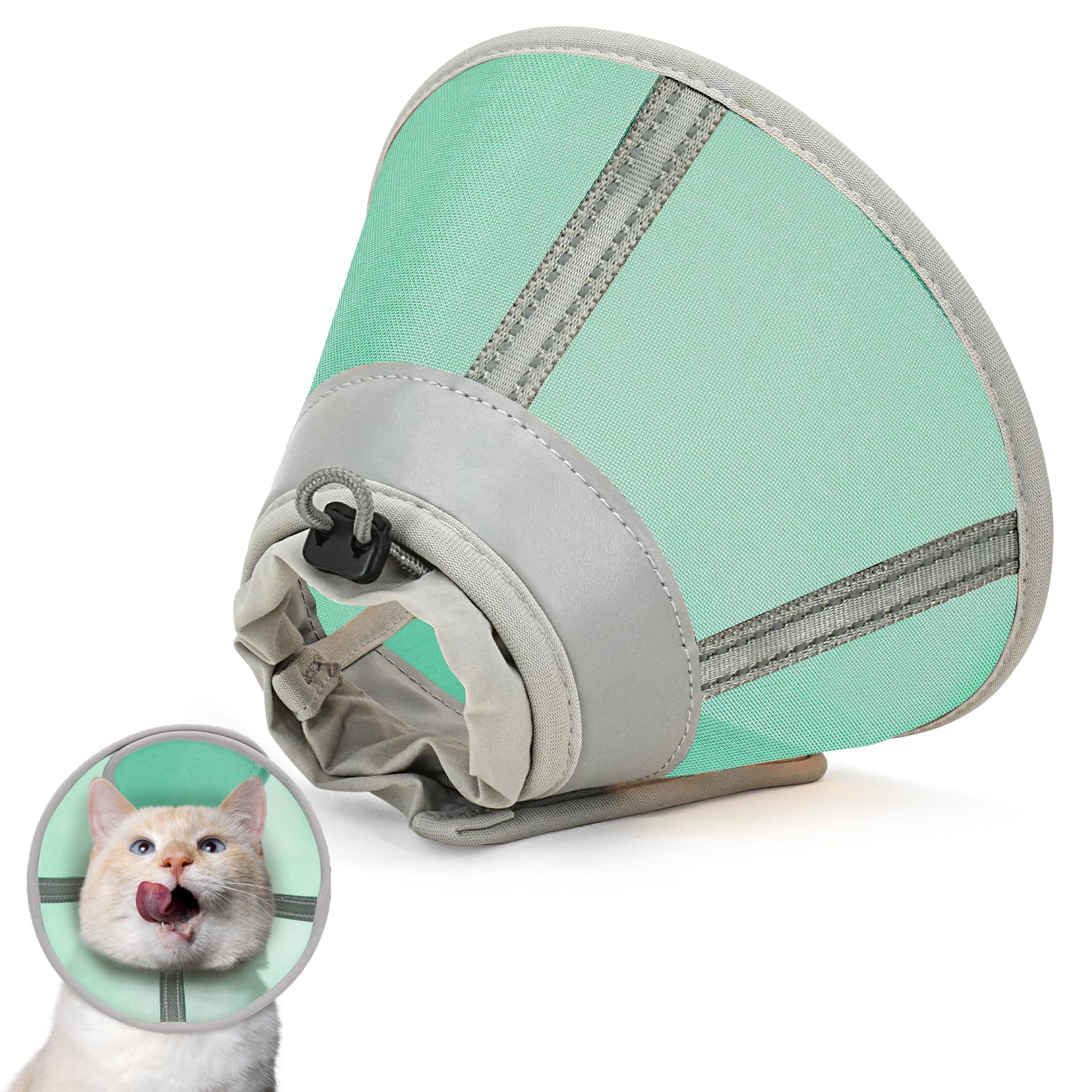 Toptakeit Cat Cone Collar Soft, Cat Recovery Collar for Large Medium Small Cats Kittens, Cat Cone Alternative After Surgery